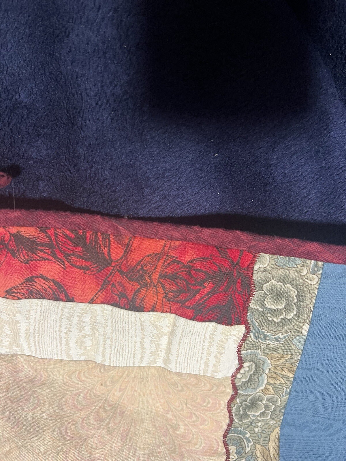 Handmade Patchwork Women’s Jacket Flowers Cats Plants Large Vintage