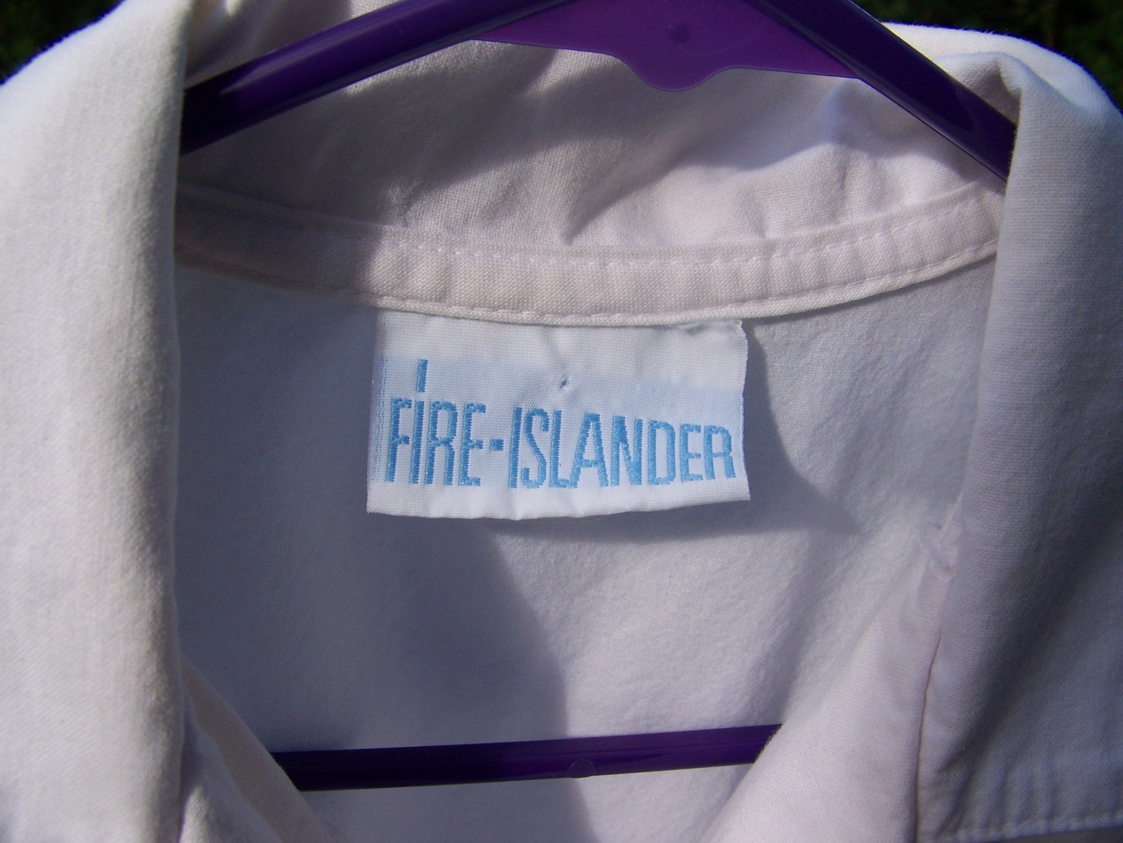 EUC Fire Islander Bright White Blouse Top Embroidered Floral Pocket