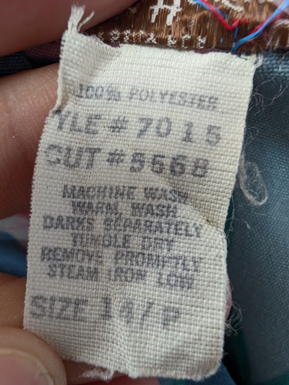 Rare United Airlines Stan Herman Brookhurst Hawaiian Flight Attendant Dress 14