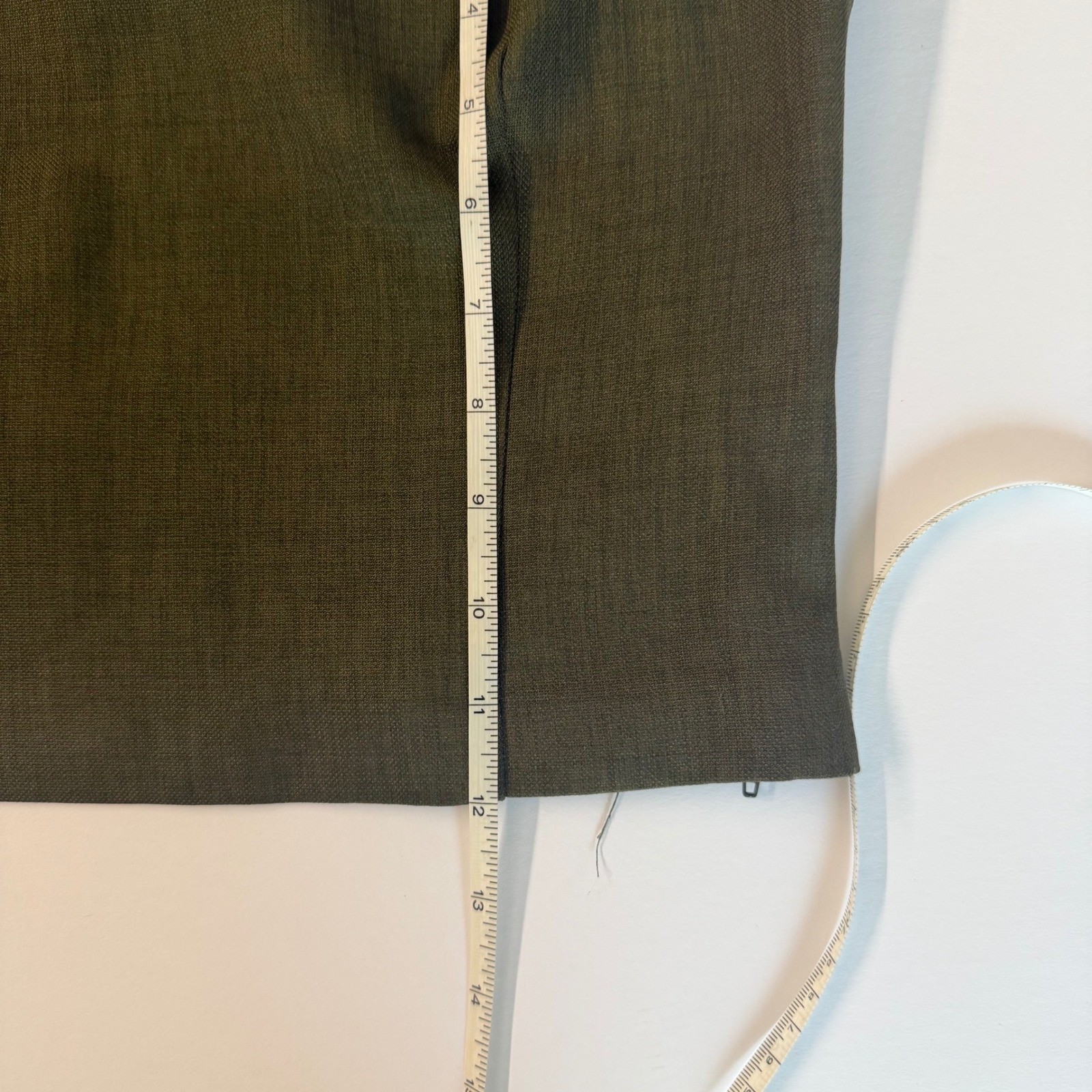 Vintage Olive Brown Two Piece Set Square Neck Crop Top and Straight Leg Pants