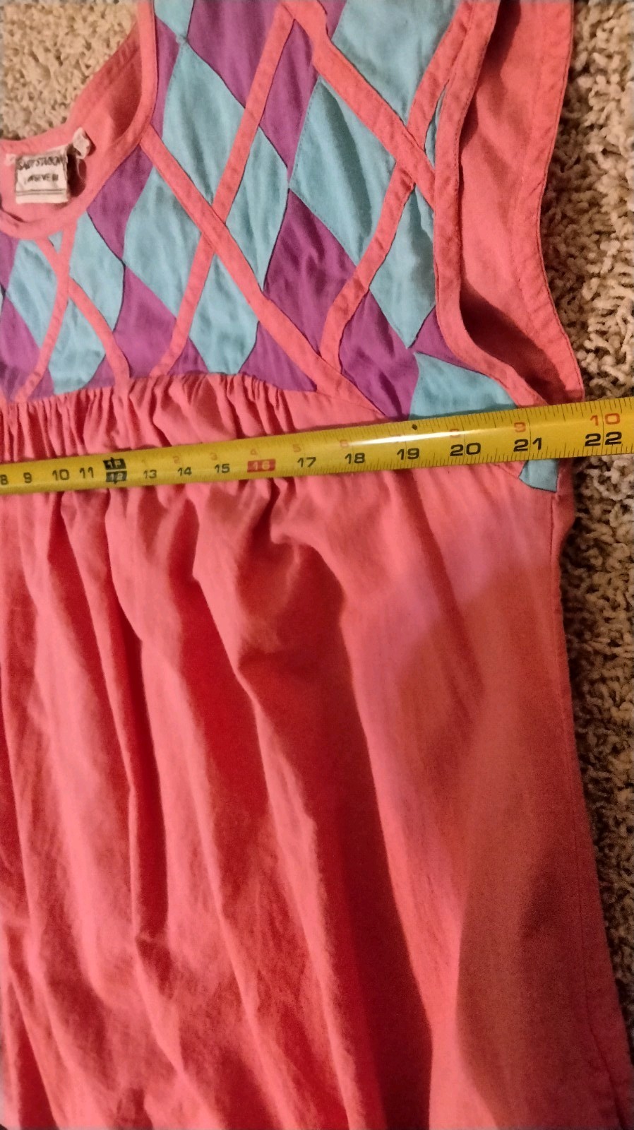 Sandy Starkman Vintage 100% Cotton Loungewear Housecoat Pink SZ M/L
