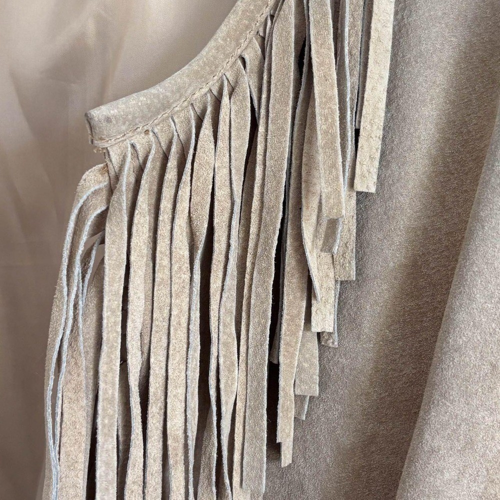 Vintage Genuine Suede Fringe Jacket