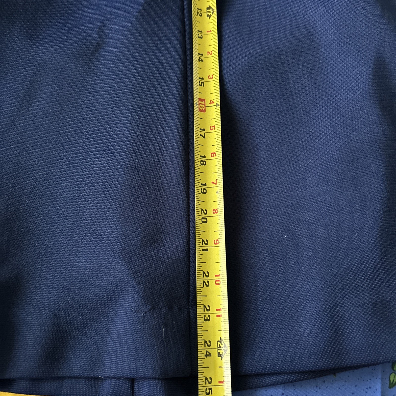 Vtg Lady Carol of New York 2 Pc Navy Knit Dress With Belt & Open Striped Jacket