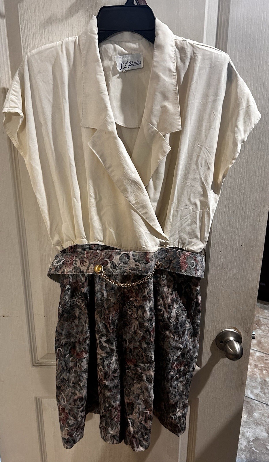Vintage Rare S.L. Petites Secretary Romper & Jacket Set Floral Size 14