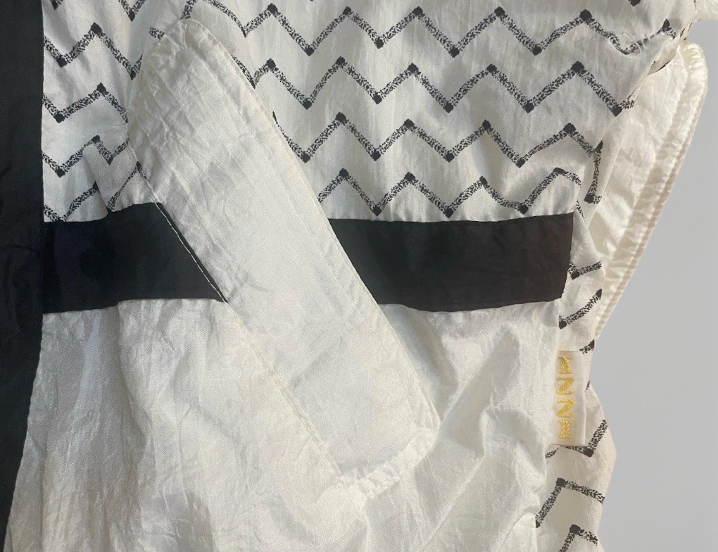 Vintage 90s IZZI Sport Windbreaker Tracksuit White Nylon Colorblock Retro L