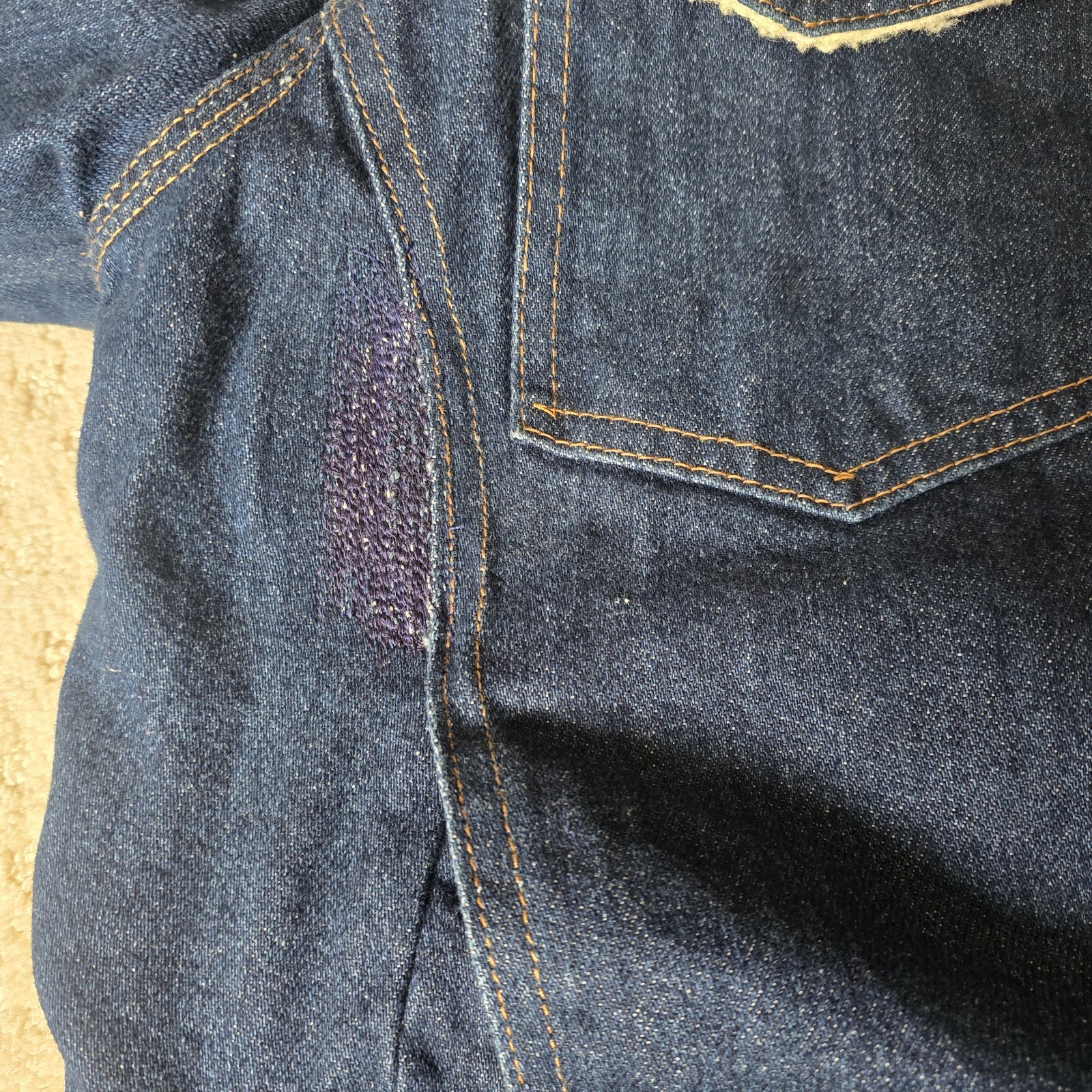 Vintage 1970s Carhartt Denim Sherpa Lined USA Barn Chore Jacket 38 Cowgirl