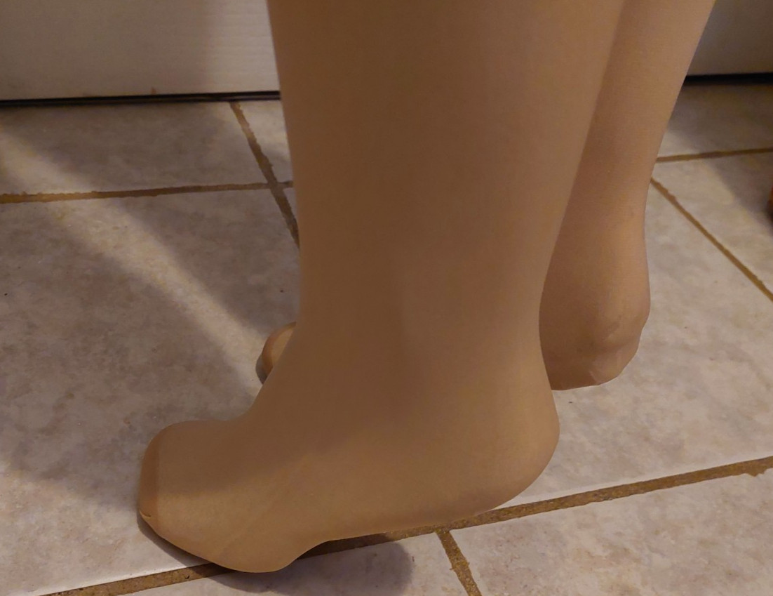 Vintage Pantyhose Option Silky Control Top Color Nude Size Tall BBN1