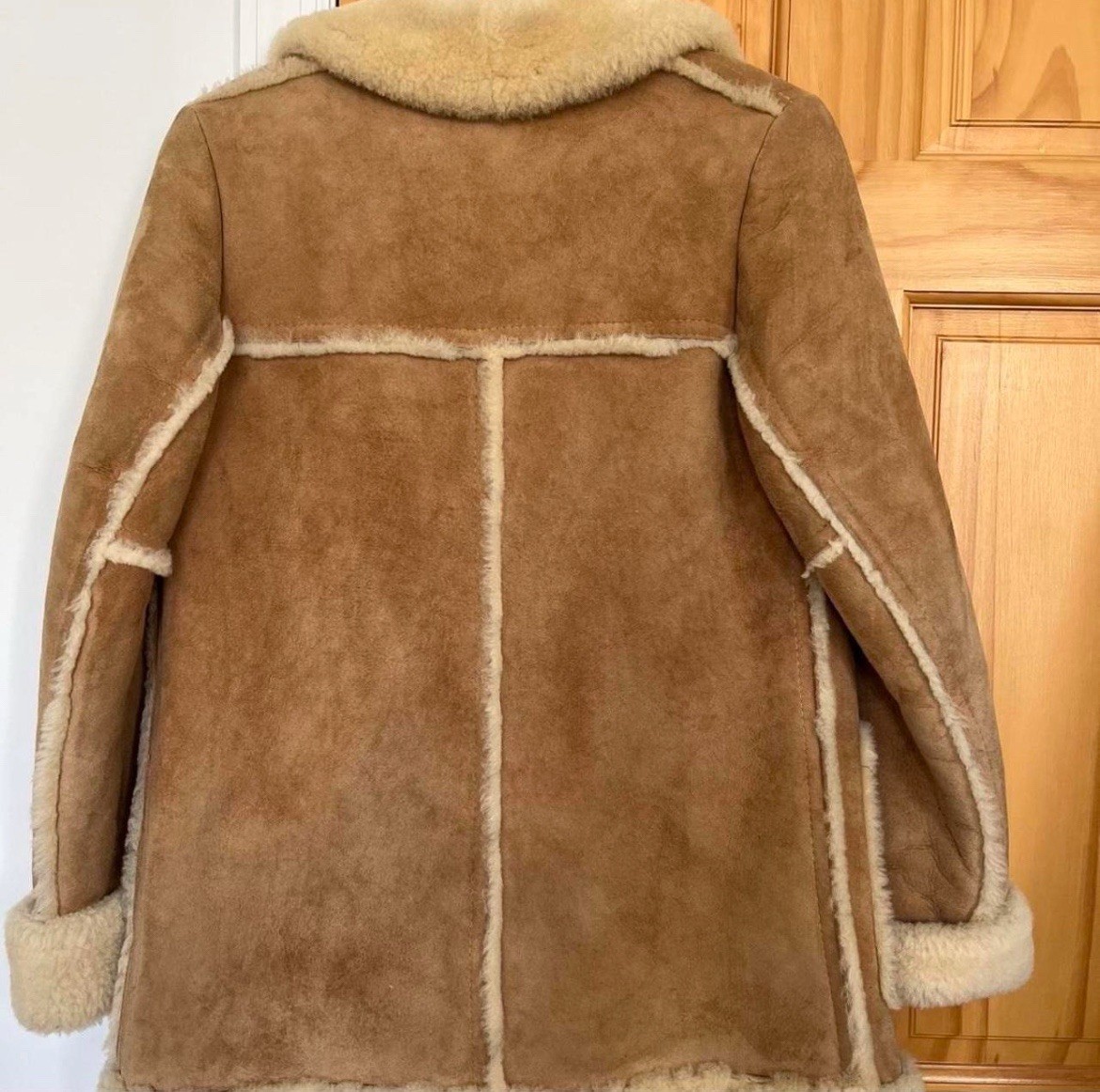Vintage Genuine Sheepskin 100% Pure Wool Women’s Coat