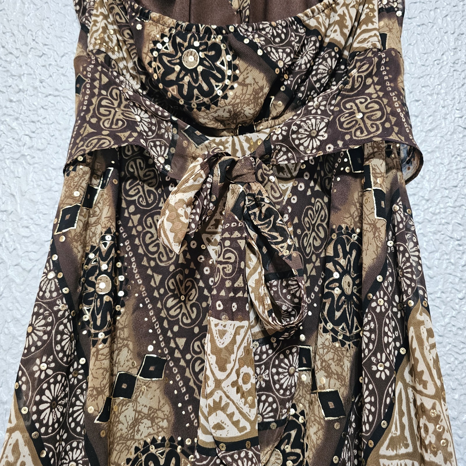 Vtg Babydoll Slip Dress Womens Size 12 Paisley Whimsigoth Fairy Grunge Y2k