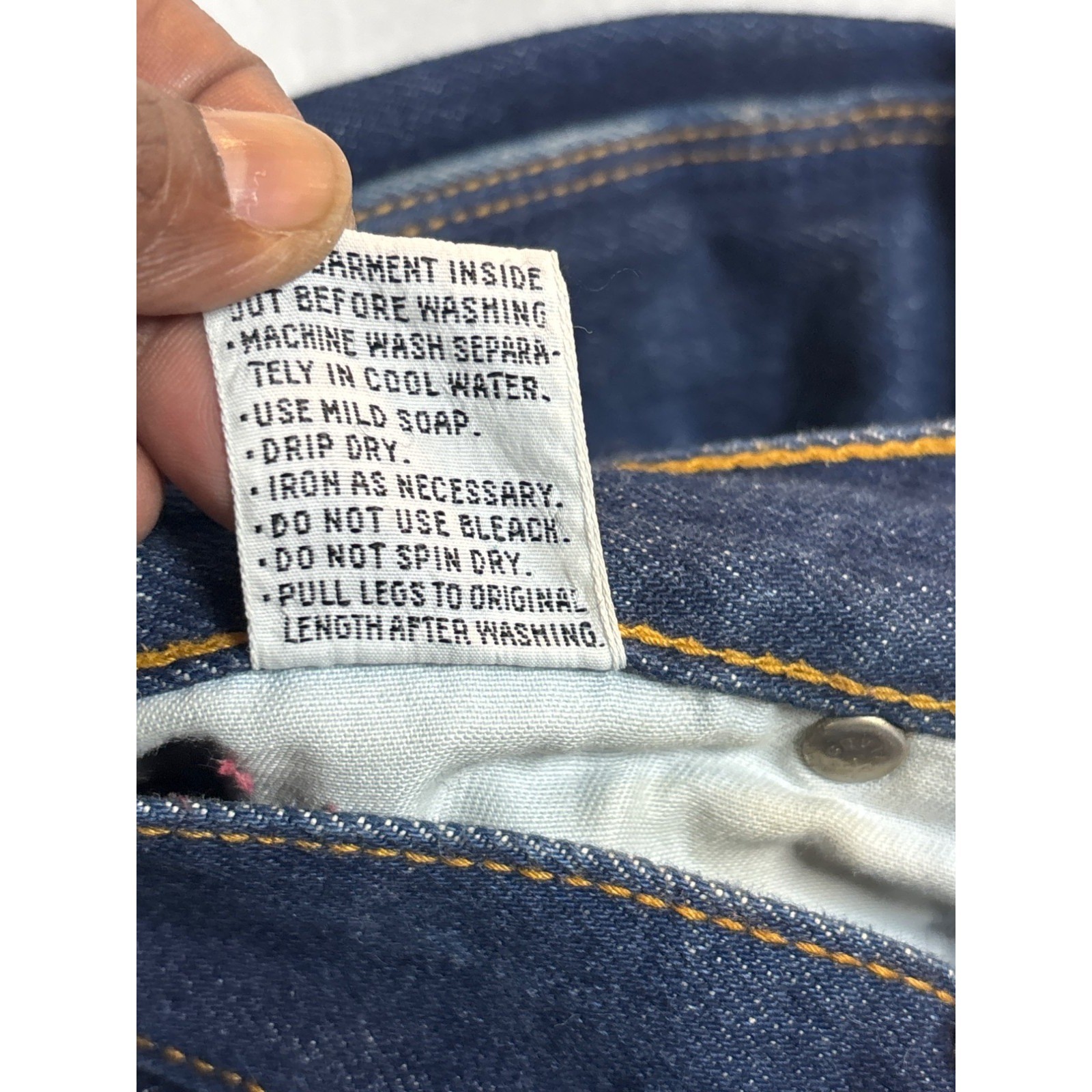 Gloria Vanderbilt Murjani Jeans Womens sz 14 Dark Blue Vintage High Rise Swan