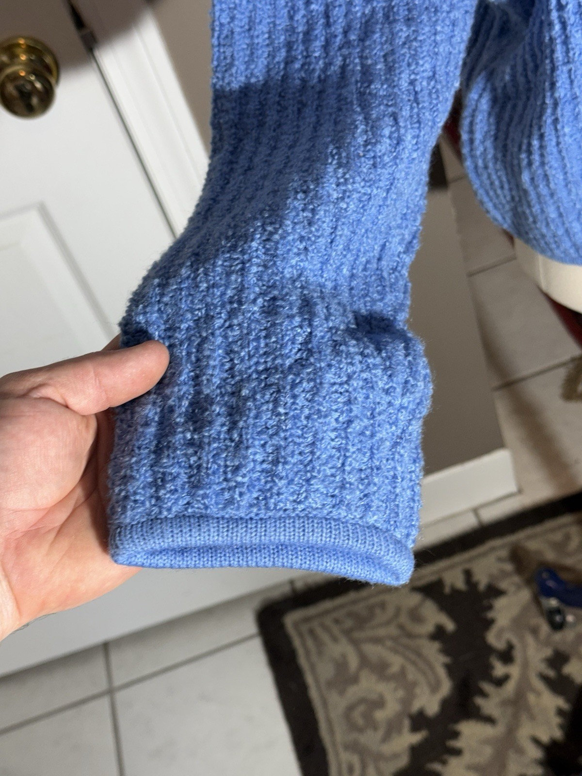 Tanner XL Acrylic Light Blue Sweater (vintage New Old Stock, 90s)