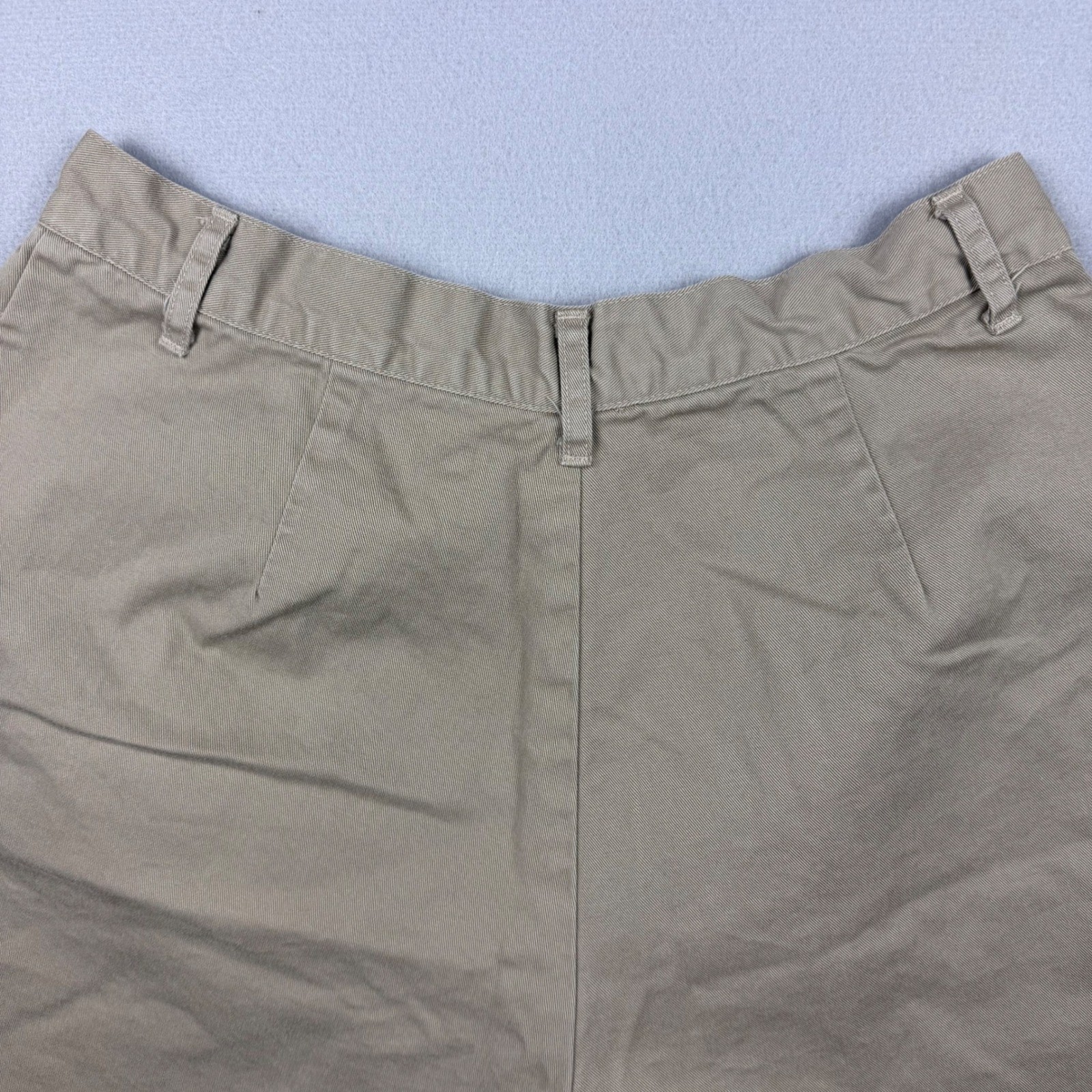 Vintage Ralph Lauren Womens 14 Tan Double Pleated Shorts USA Union Made 70s 80s