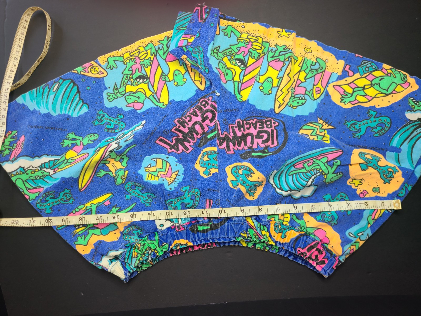 Vntg 90s Outfit Set Iguana Beach Soveneir Womans Small Girls Large Neon Colors