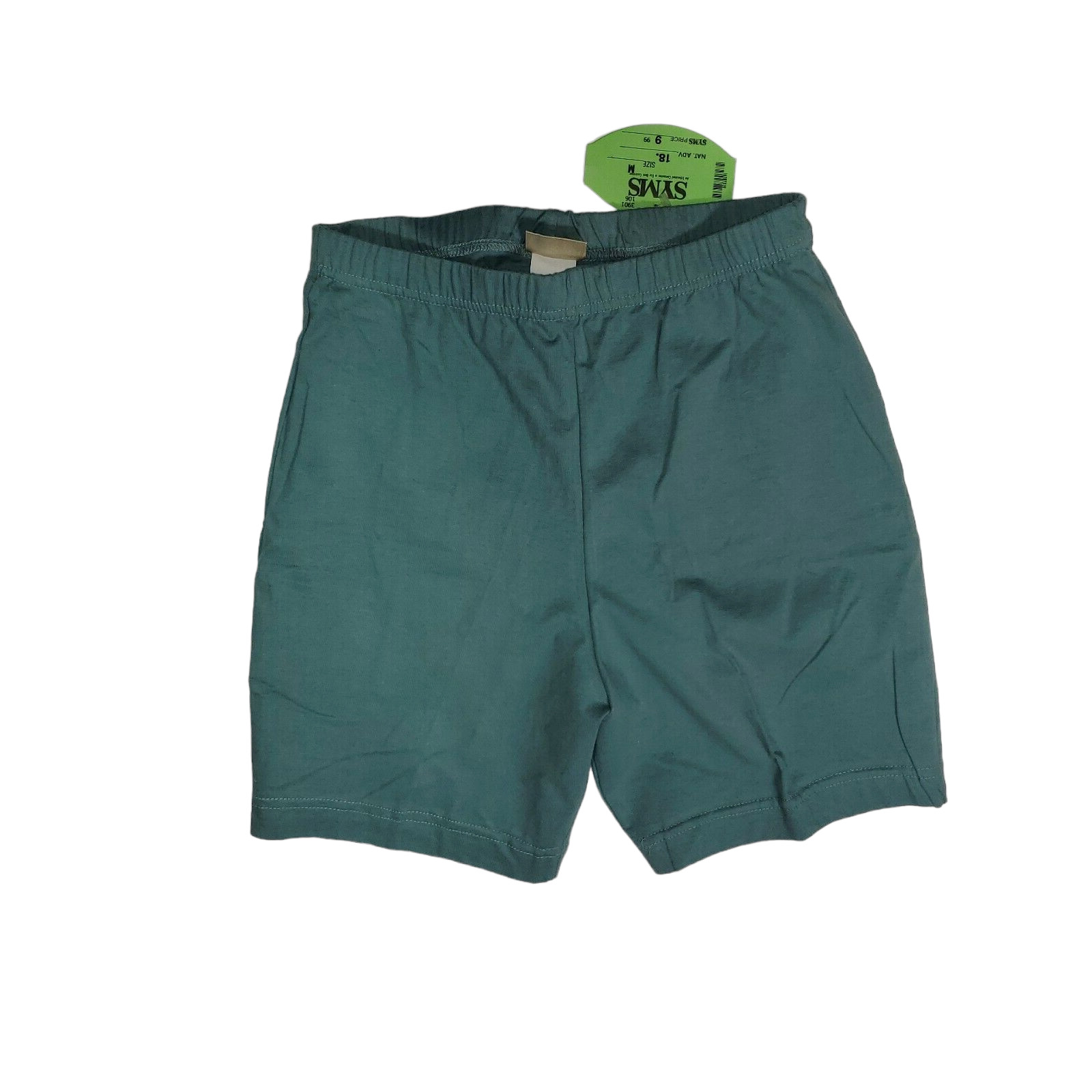 NWT VTG 90s Barry’s Maikov Biker Shorts Womens M Teal Dance Gym Cheer Athleisure