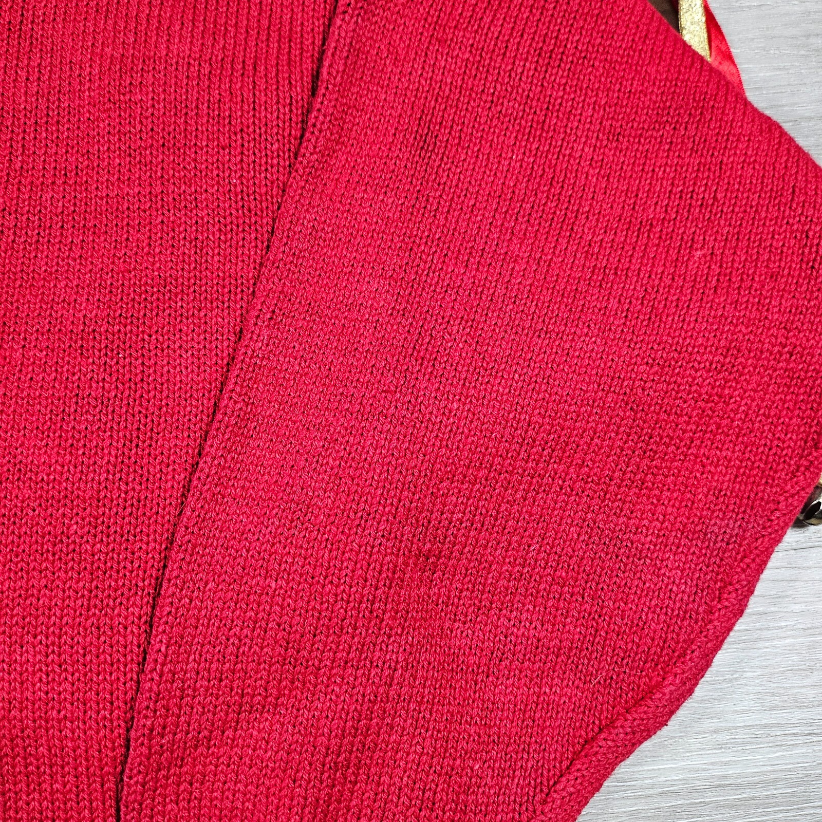 Ugly Christmas Sweater Bonnie and Bill Jingle Sweater Womens M Red Vintage 1985