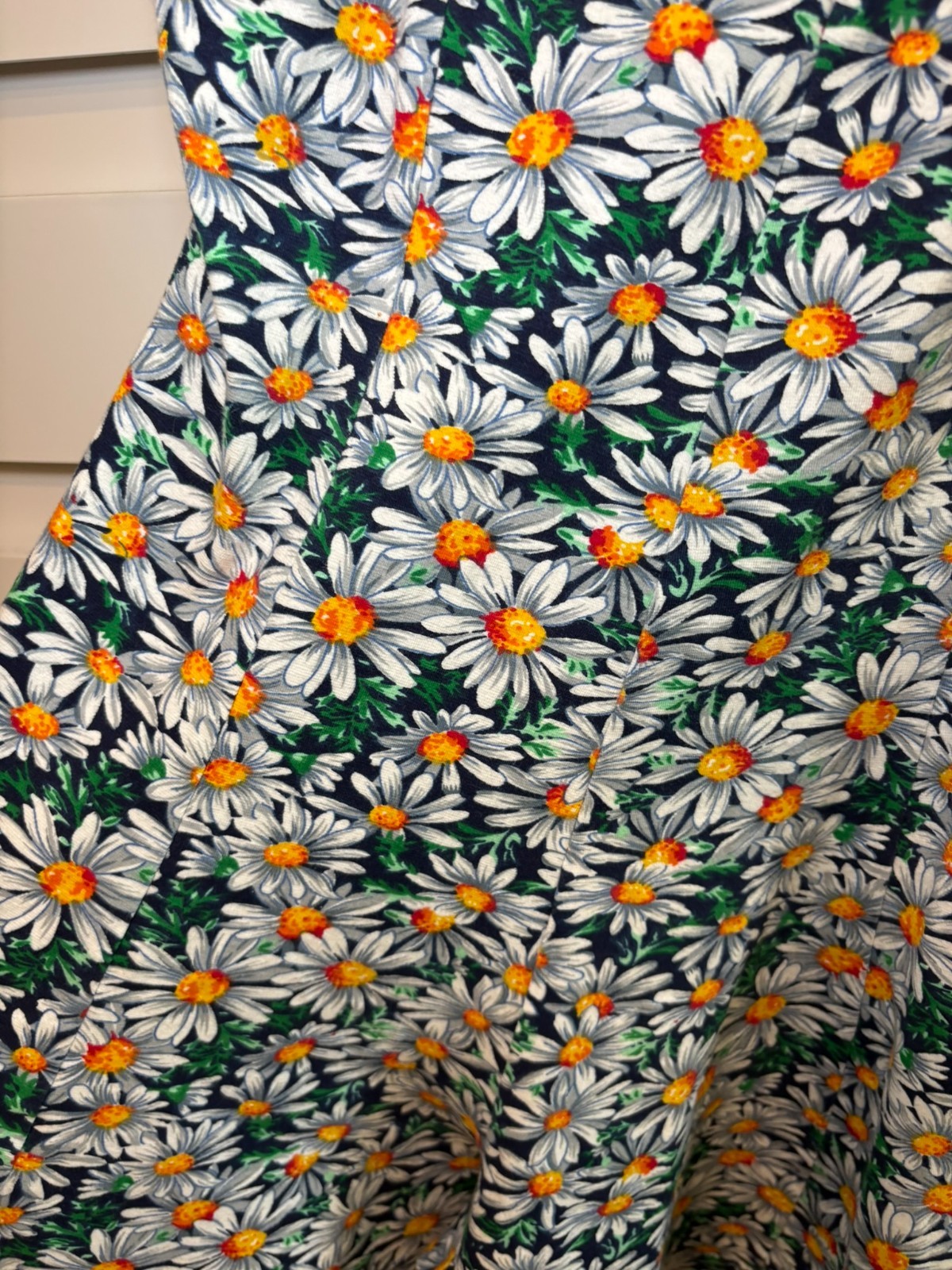 Vintage 90s Daisy Floral Rayon Romper Playsuit 90210 Y2K Tennis Prep M