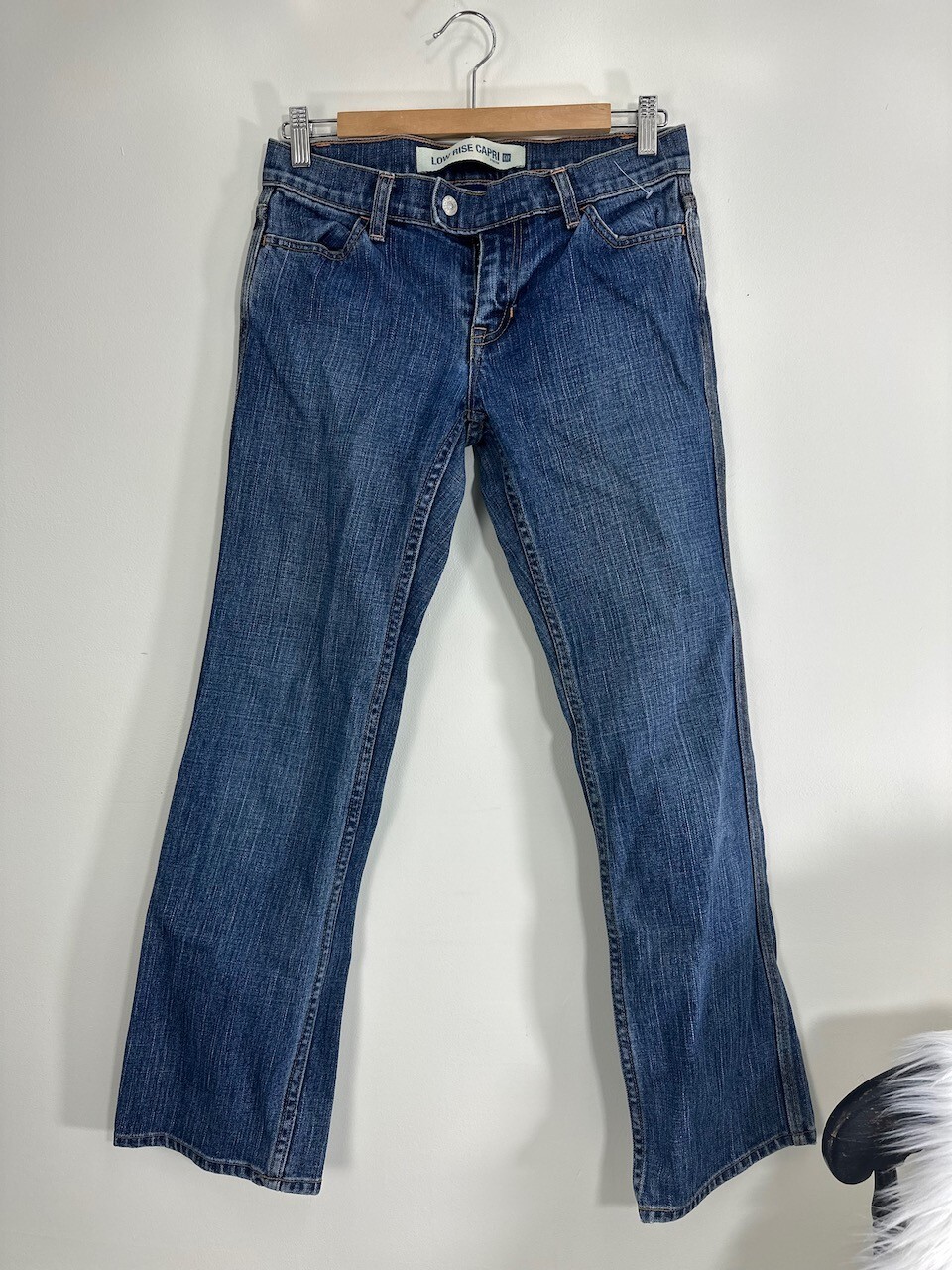 Vintage Y2K Stonewashed GAP Low Rise Stretch Capri 2 R