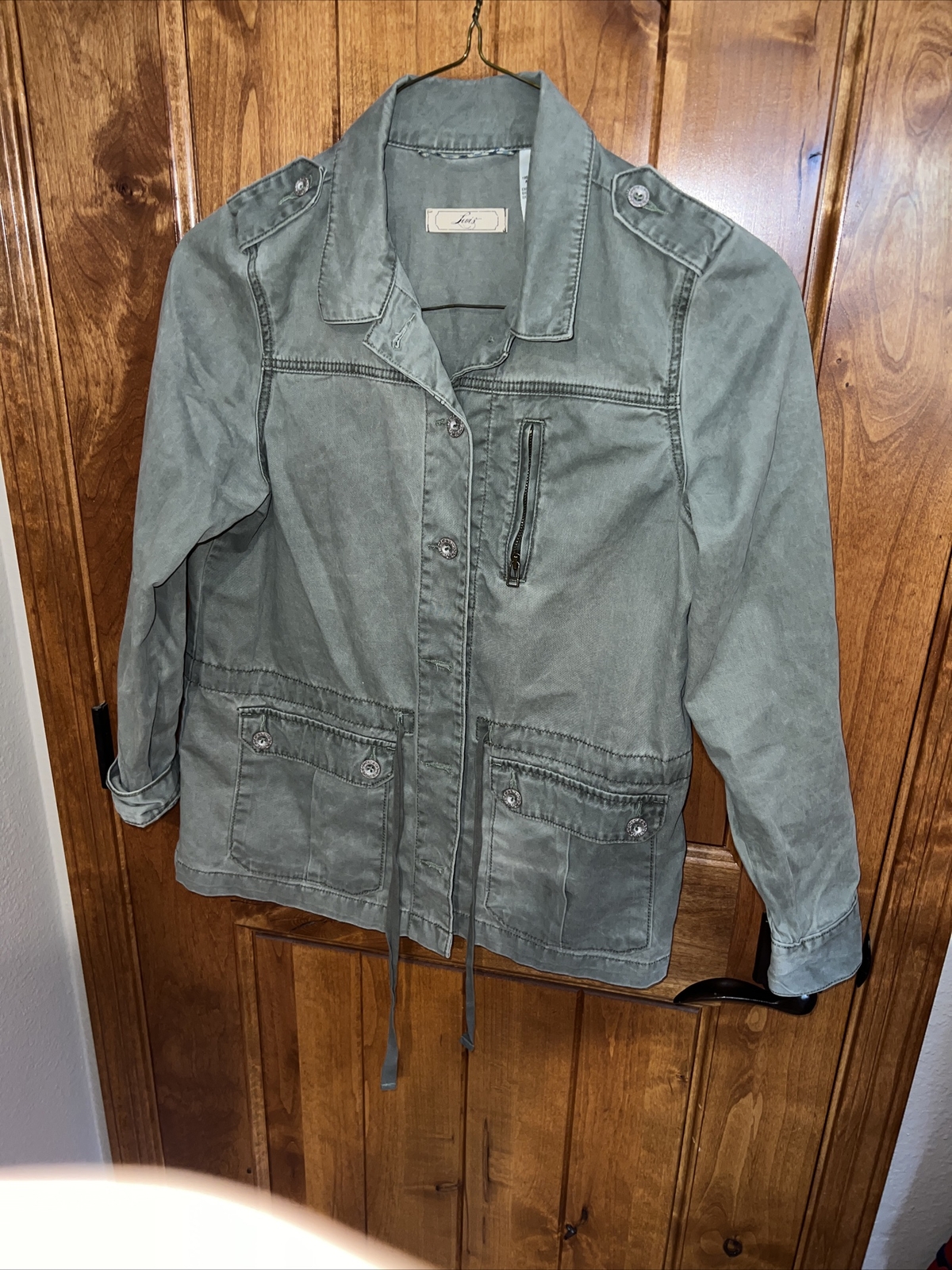 VTG LEVI’S Safari military Button Shirt/Jacket Women’s Lg