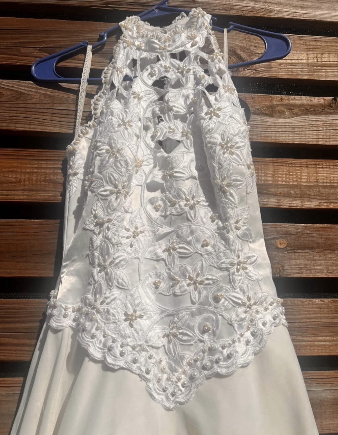 De Villiers Designer Collection Hatfield White Vintage Wedding Dress (READ DESC)