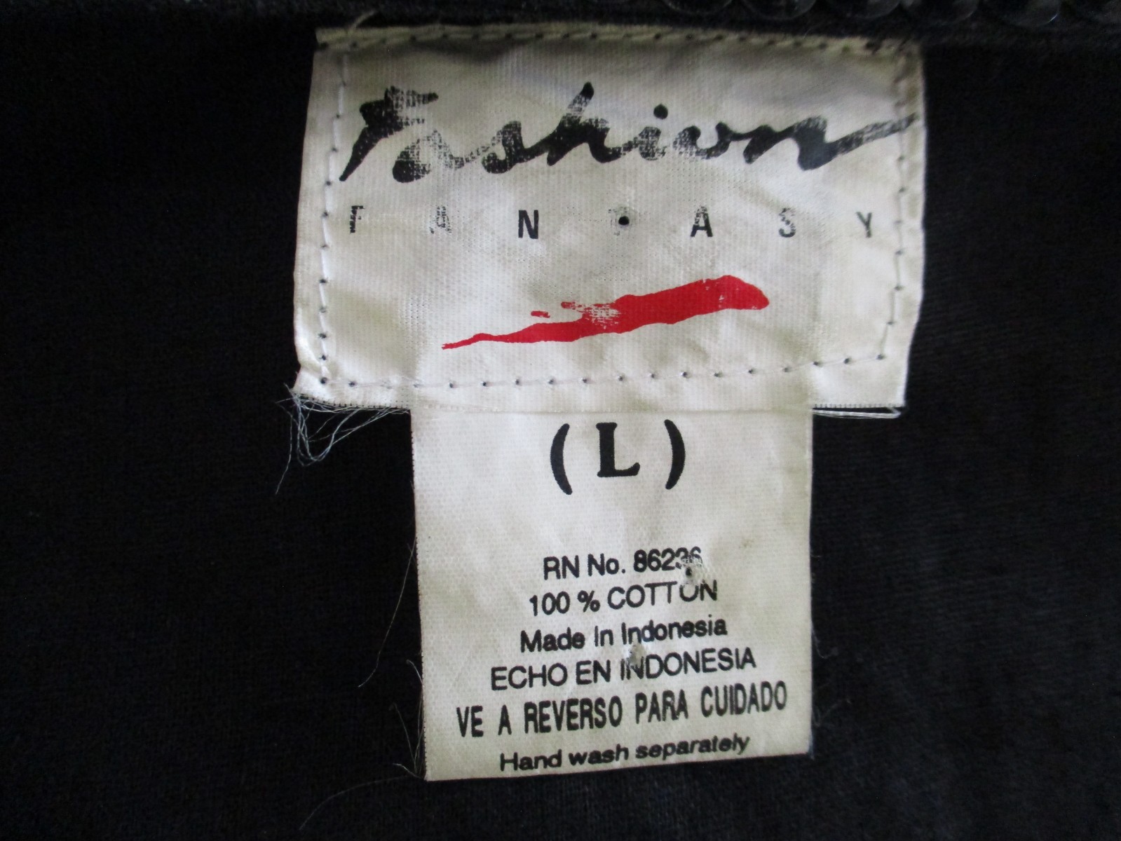 Vintage 90s Fashion Fantasy Black Beaded Sequin Crop Jacket Retro Sz L Women
