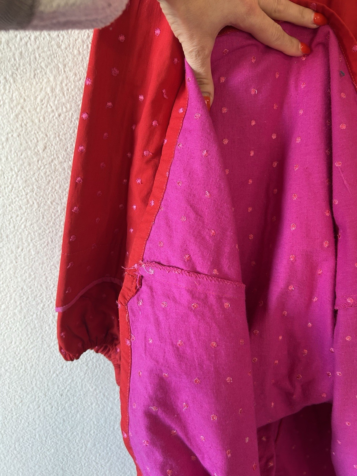 VTG 90s Oilily Embroidered Polka Dot Nightgown Maxi Netherlands Cottagecore S/M