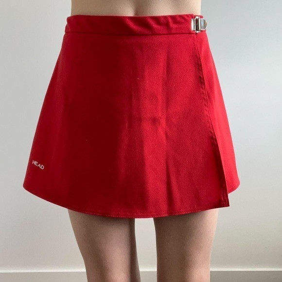 Head Vintage 80s/90s Red Mini Skirt
