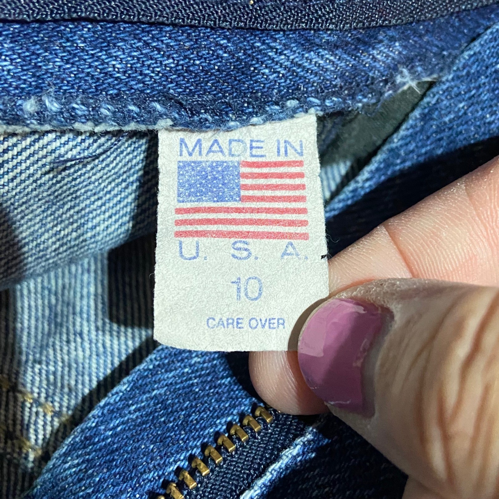 Zena Vintage High Waisted Pleated Tapered Jeans Medium Wash Made in USA Size 10