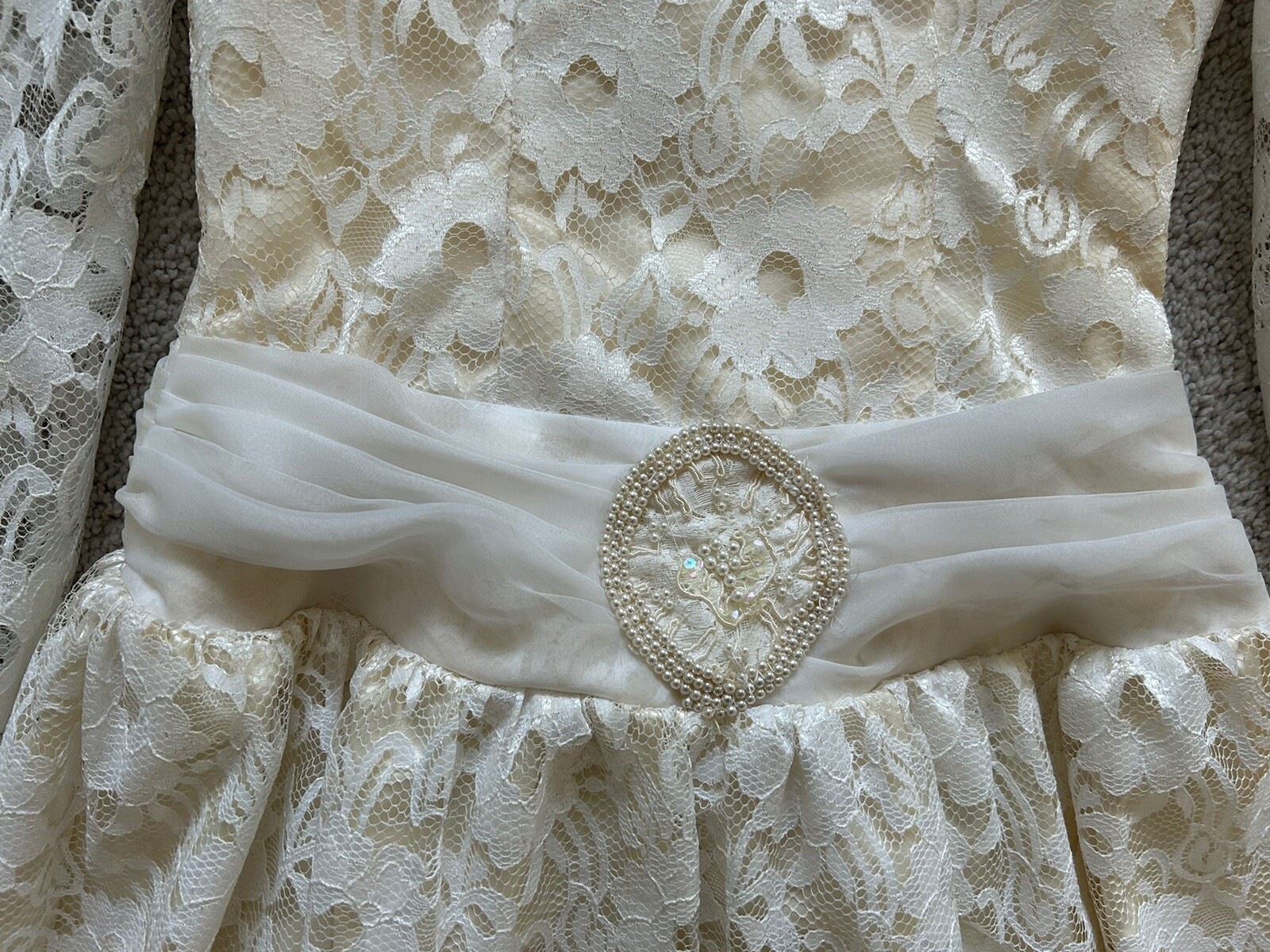Vtg 70’s Victorian Lace Dress