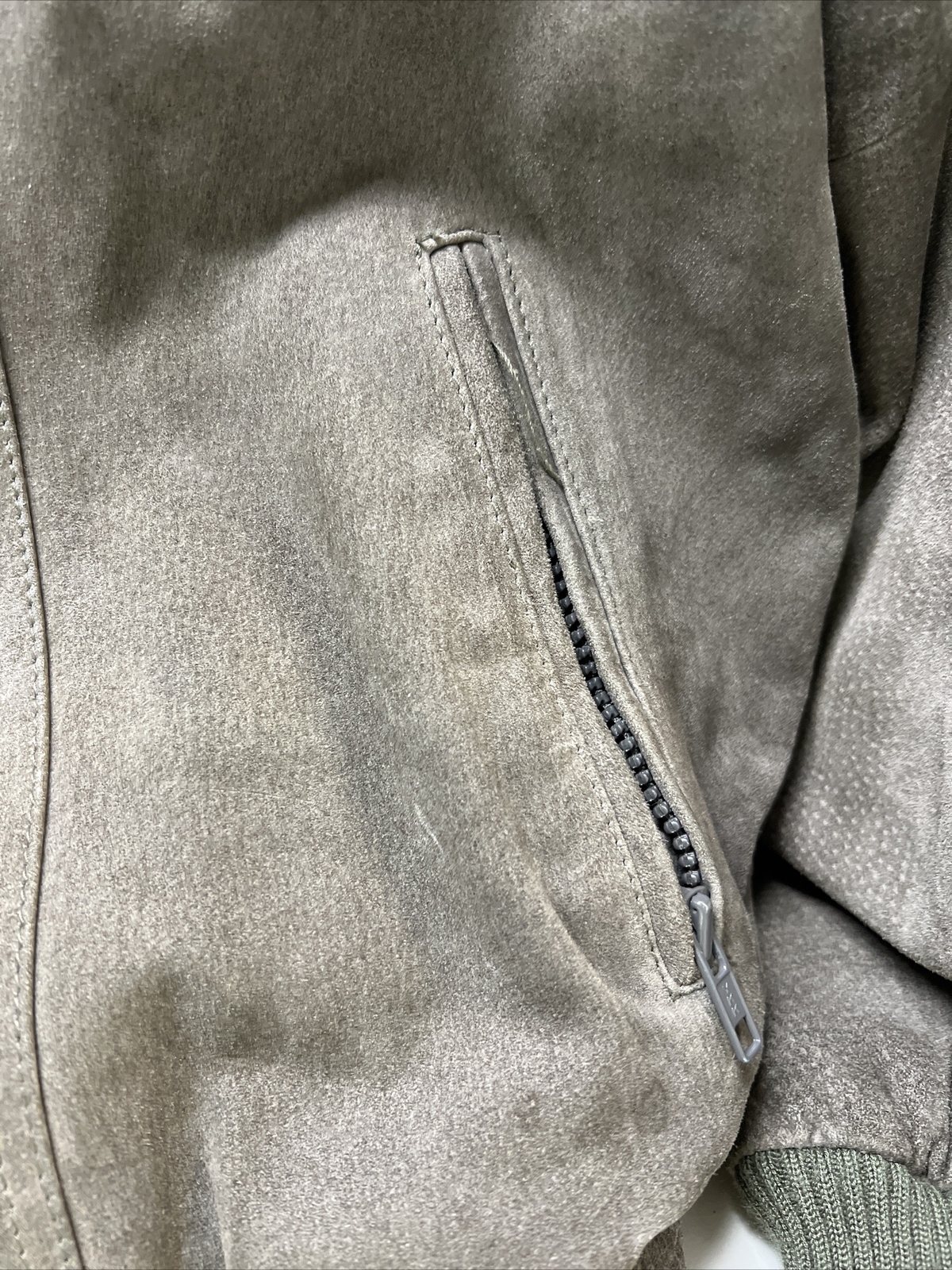 Vintage Sergio Valente leather jacket grey