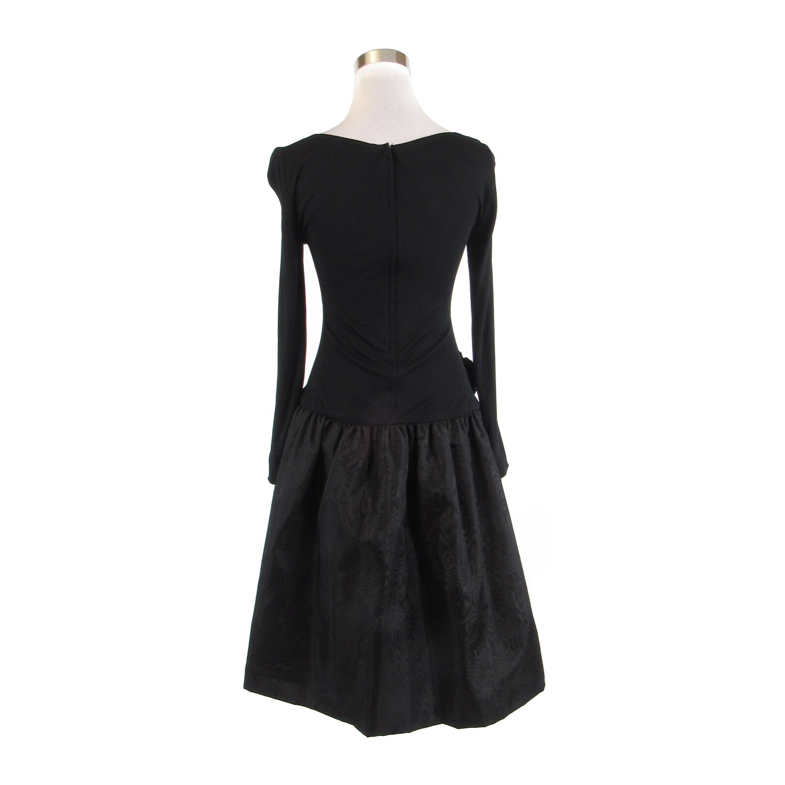 Black JILL RICHARDS long sleeve vintage A-line dress 6