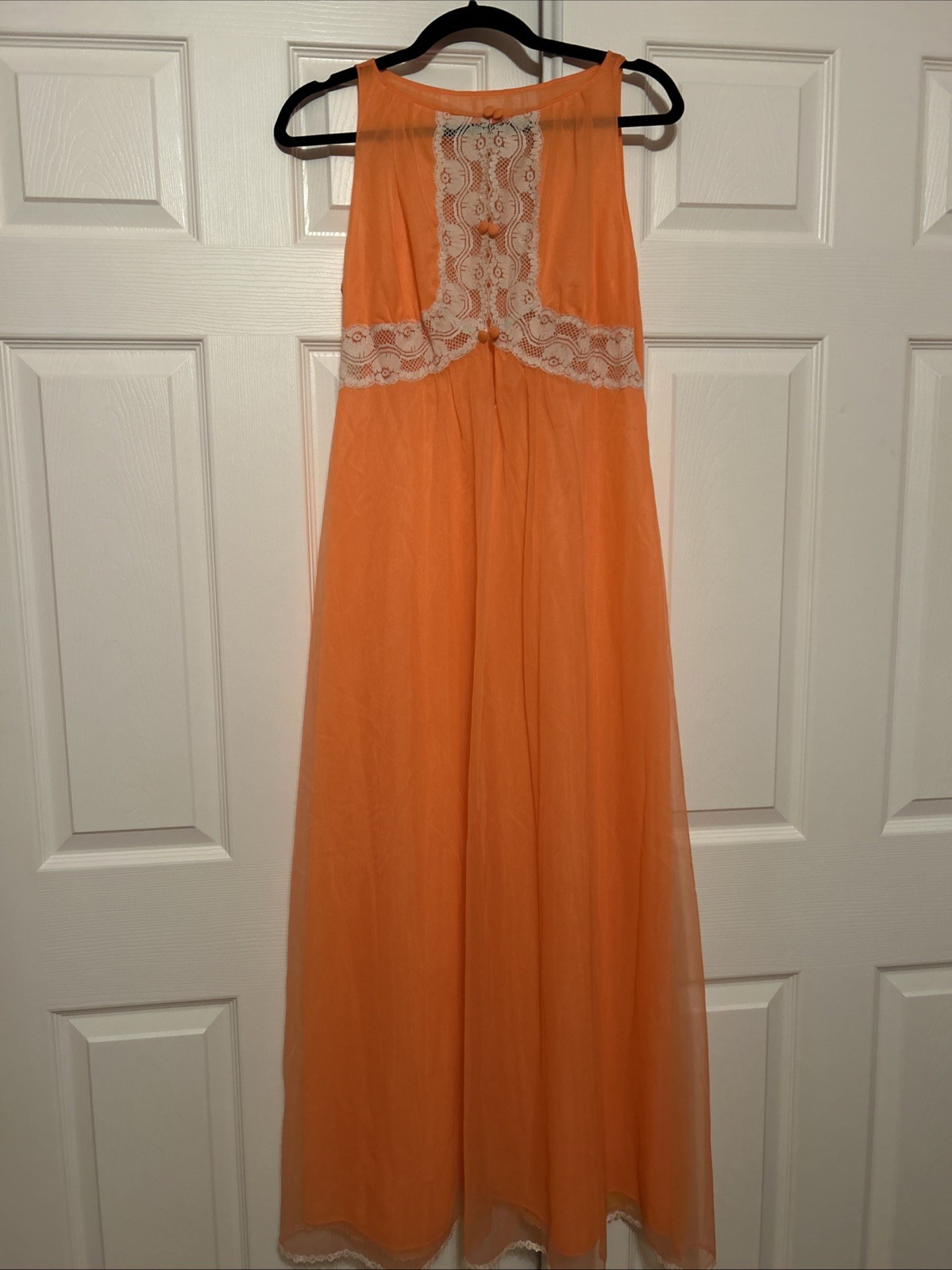 NEW! VTG GOSSARD ARTEMIS Nylon & Lace Nightgown & Robe Set Medium