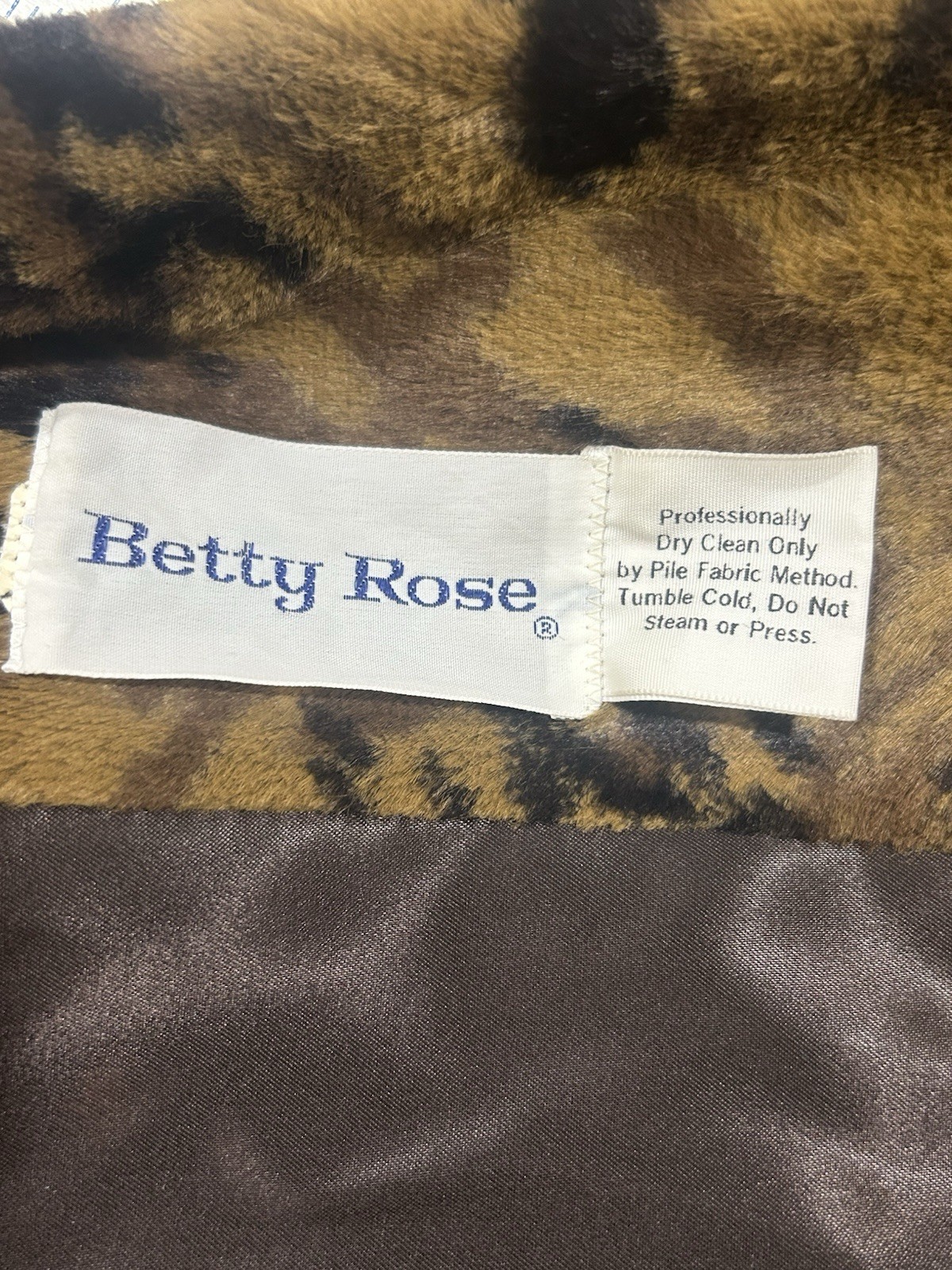 Vintage Betty Rose Trench Coat Brown Black Belted Gold Buttons Classic Small