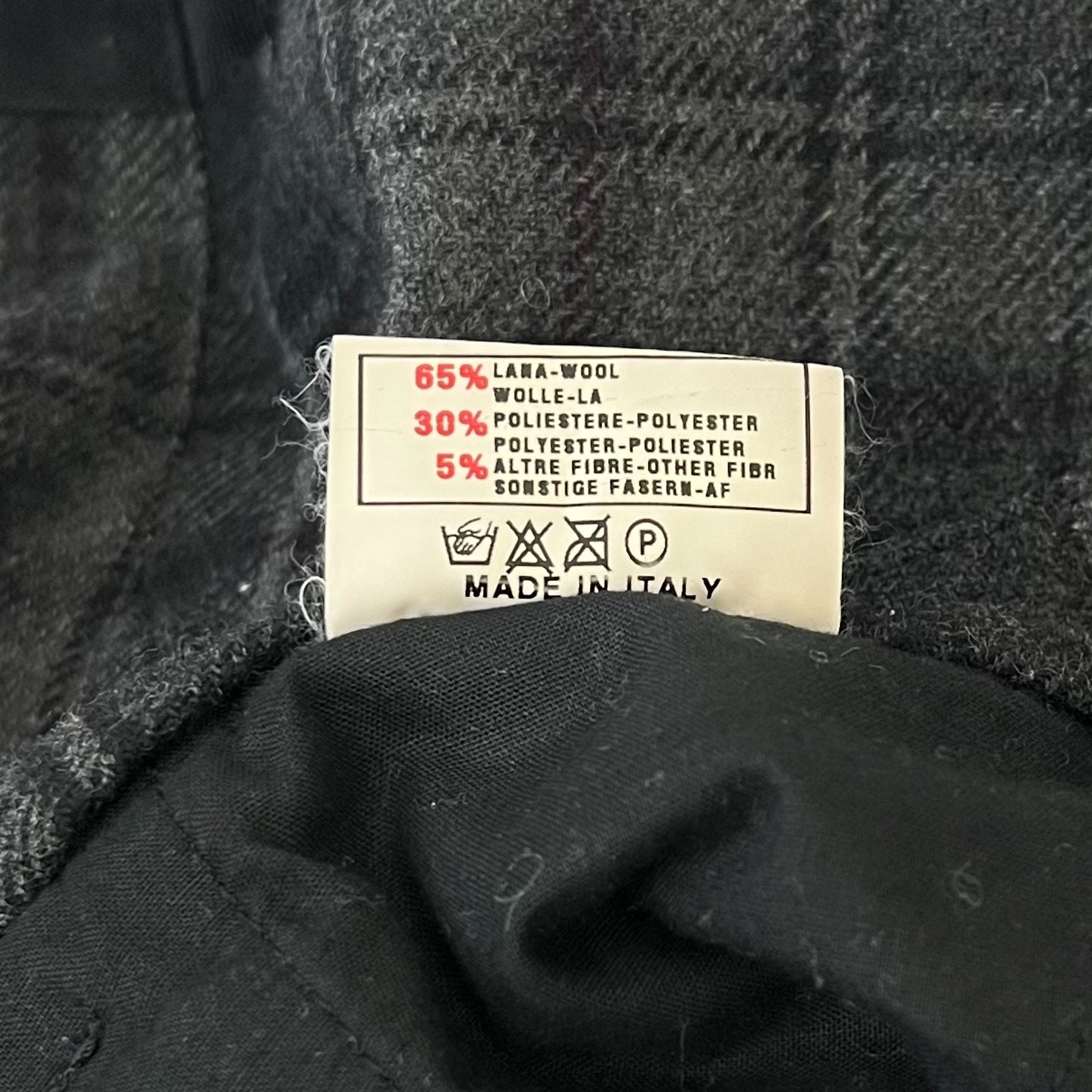 Vintage Miss Sixty Patchwork Wool Pants Archive Avant-Garde Italy Y2K Size 31