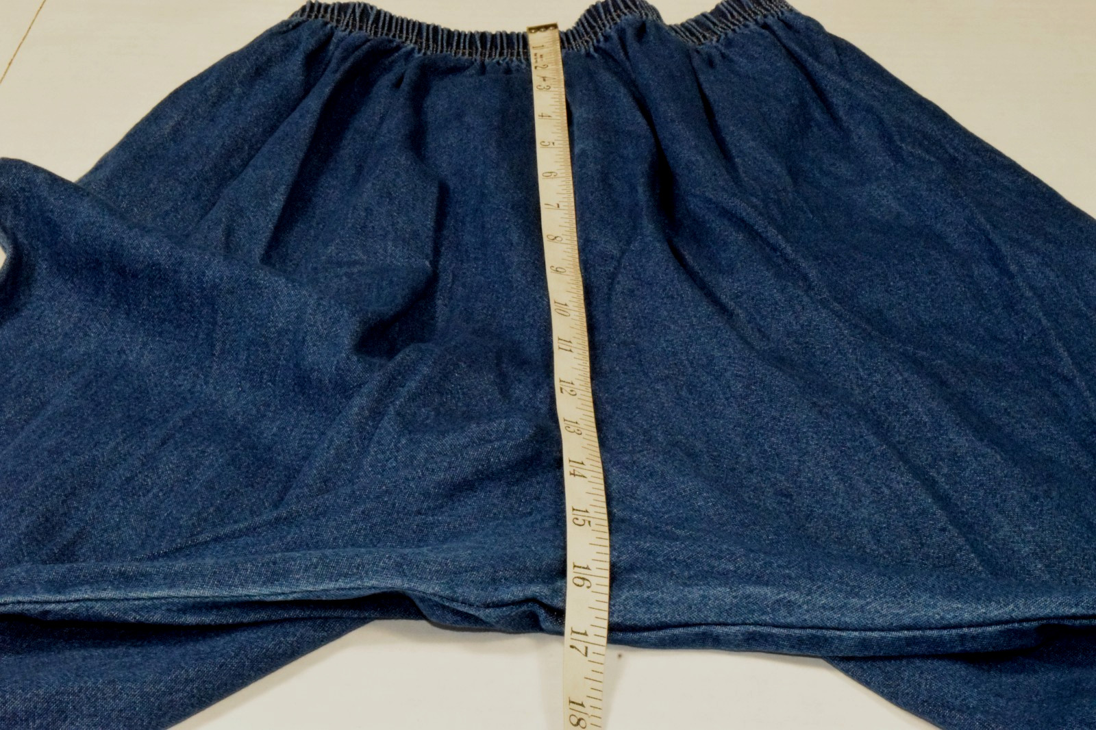 Vintage Top and Pants Set Bedford Fair Size L 90s Blue Denim Embroidered NWT