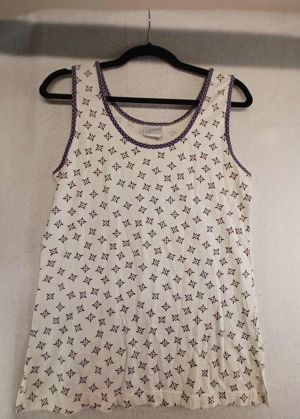 Maser Tank Top Womens Medium Sleeveless multicolor All Over Design Beach Vintage