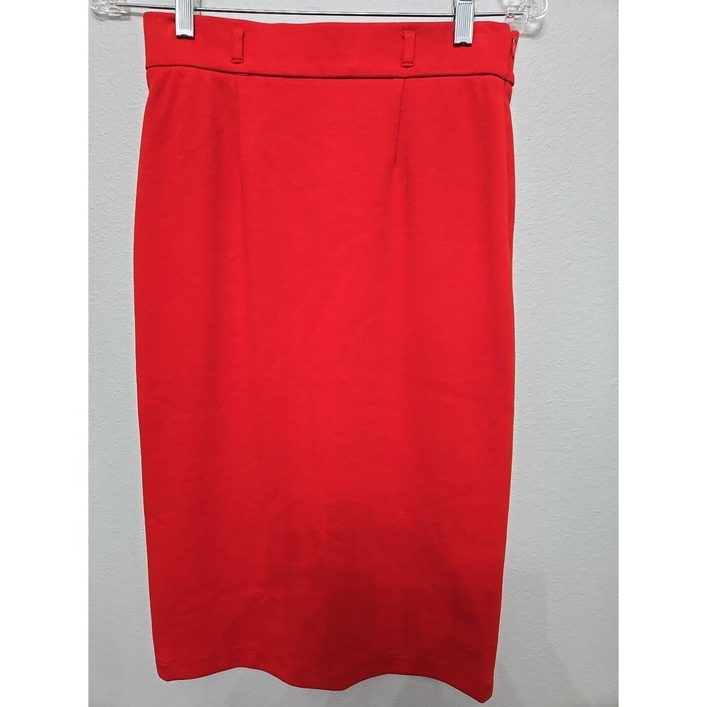 Daniel Cremieux Women’s Solid Red Polyester Rayon Skirt XS NWT