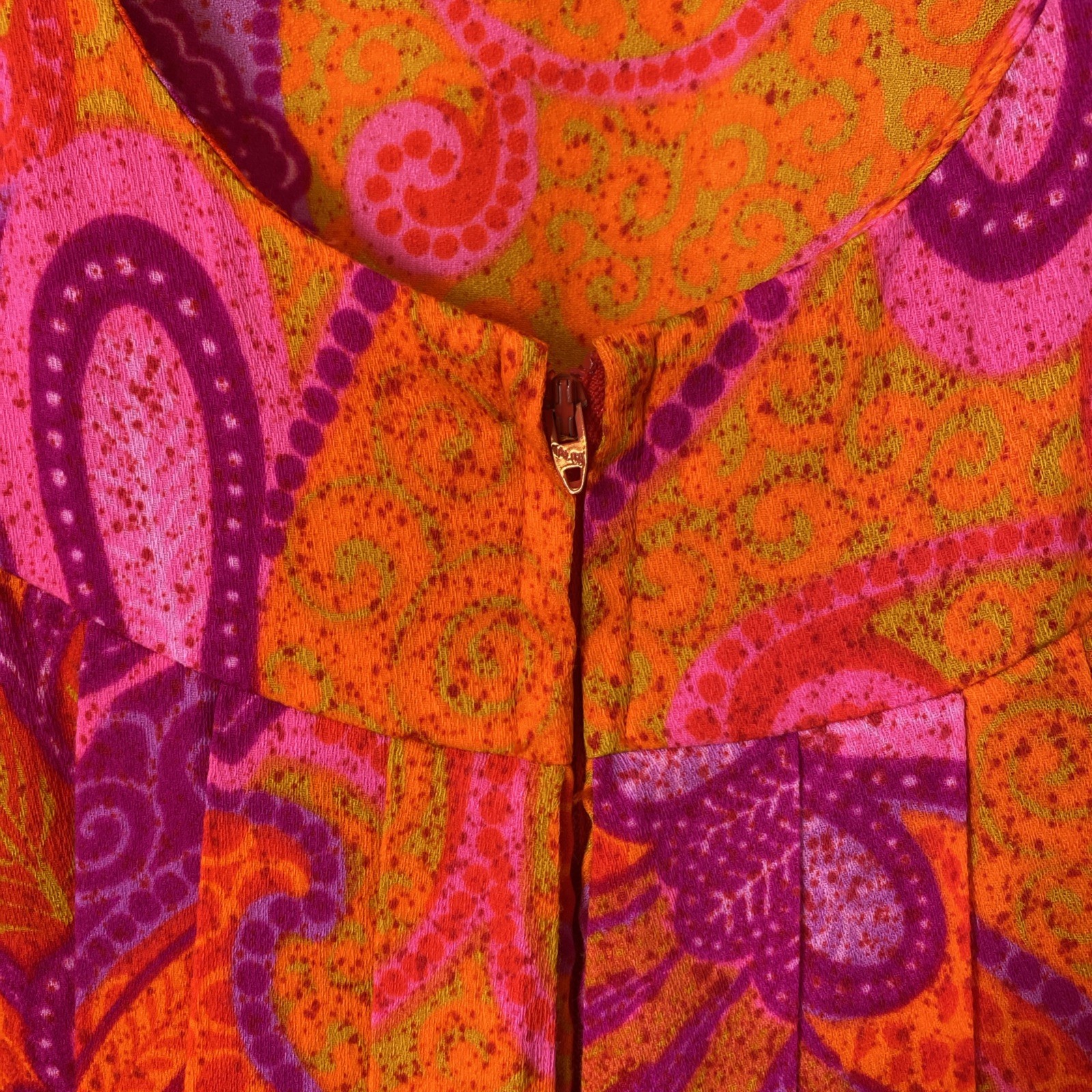 Vintage JC Penneys Hawaii Vibrant Floral Maxi Dress Women’s