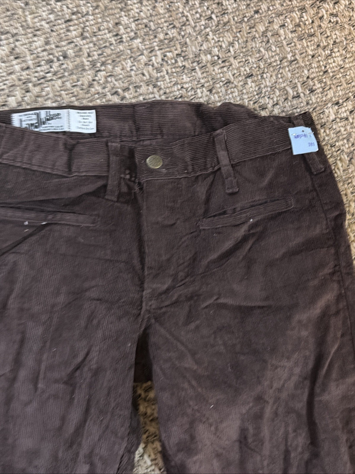 NWT VTG 70s Landlubber High Waist Corduroy Jeans 28” Waist Bell Bottoms Flared