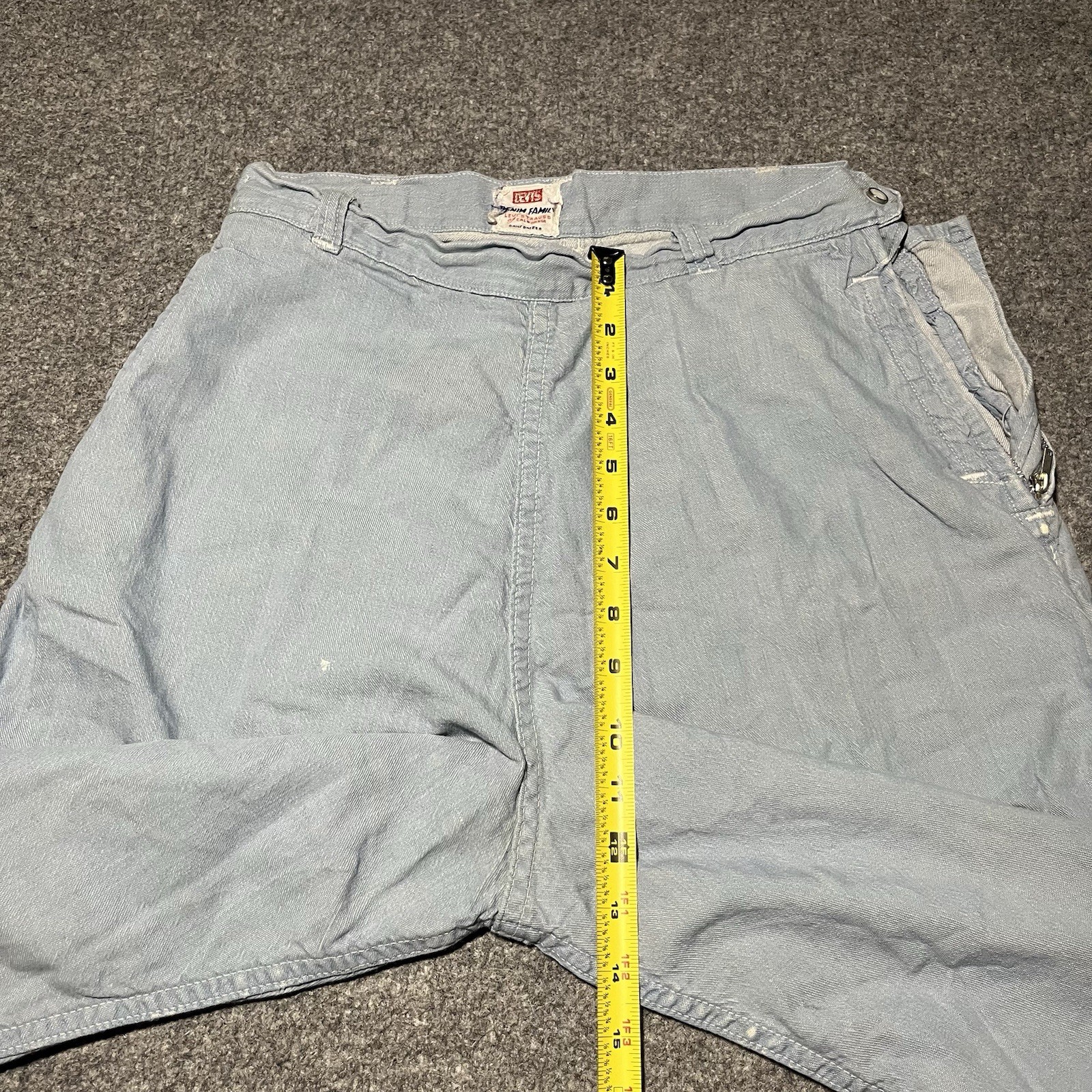 Vintage 1950s Levi’s Denim Family Womens 28 Ranch Pants Talon 42 Sanforized