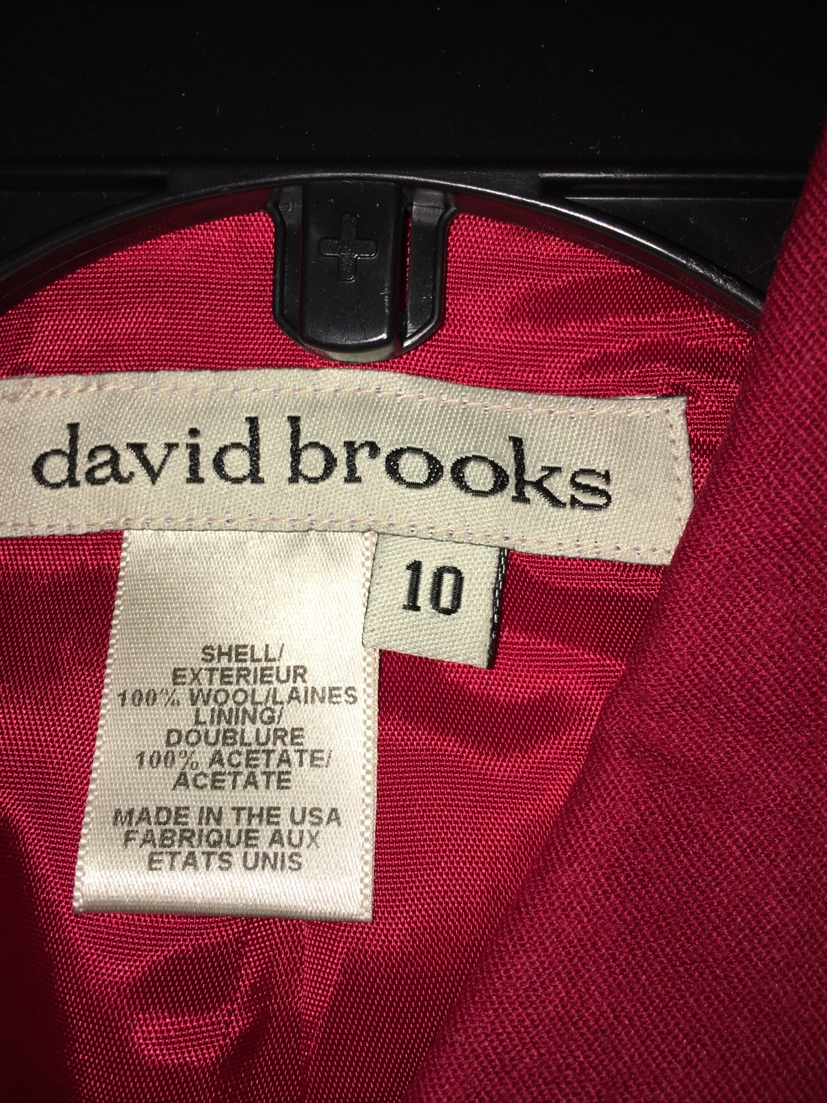 vtg david brooks 100wool Euc Lined Jacket