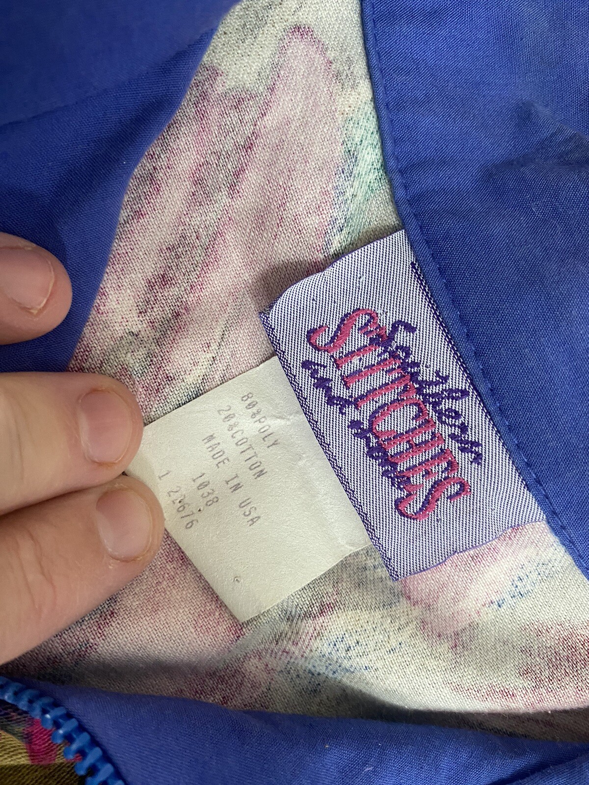 VINTAGE 80s 90s SOUTHERN STITCHES AND MORE TRACK JACKET SAVED BY BELL USA MADE
