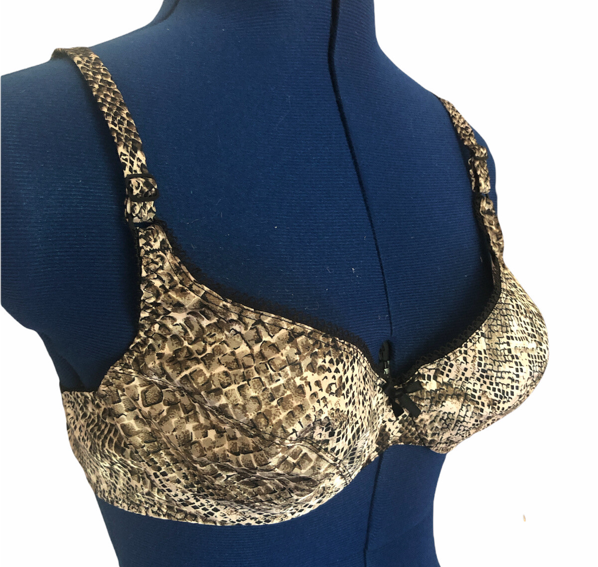Vintage Warner’s ON THE WILD SIDE Snake Print BRA 36B Underwire #2880 NWT