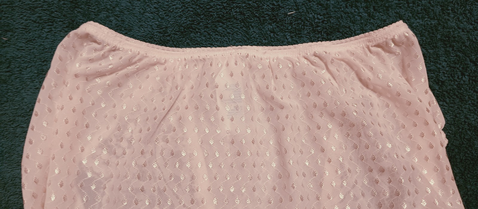 VALENTINO VINTAGE PANTIES sz M-6 CREAM SATIN DIAMONDS w-LACE SIDE PANELS #17-35