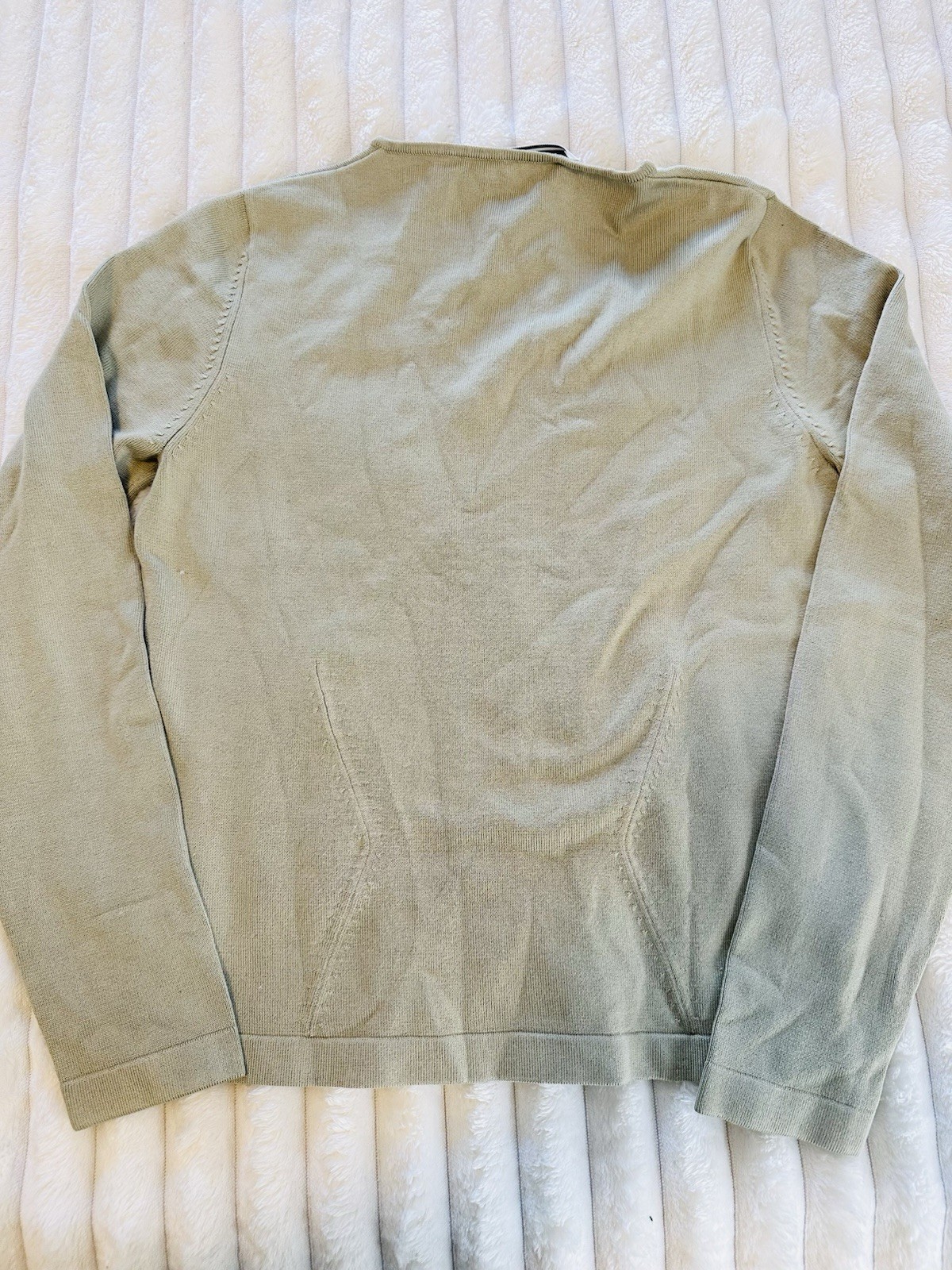 NWT! Vintage 1990s Carlisle Silk Blend Long-Sleeve Sage Green Women’s Sweater S