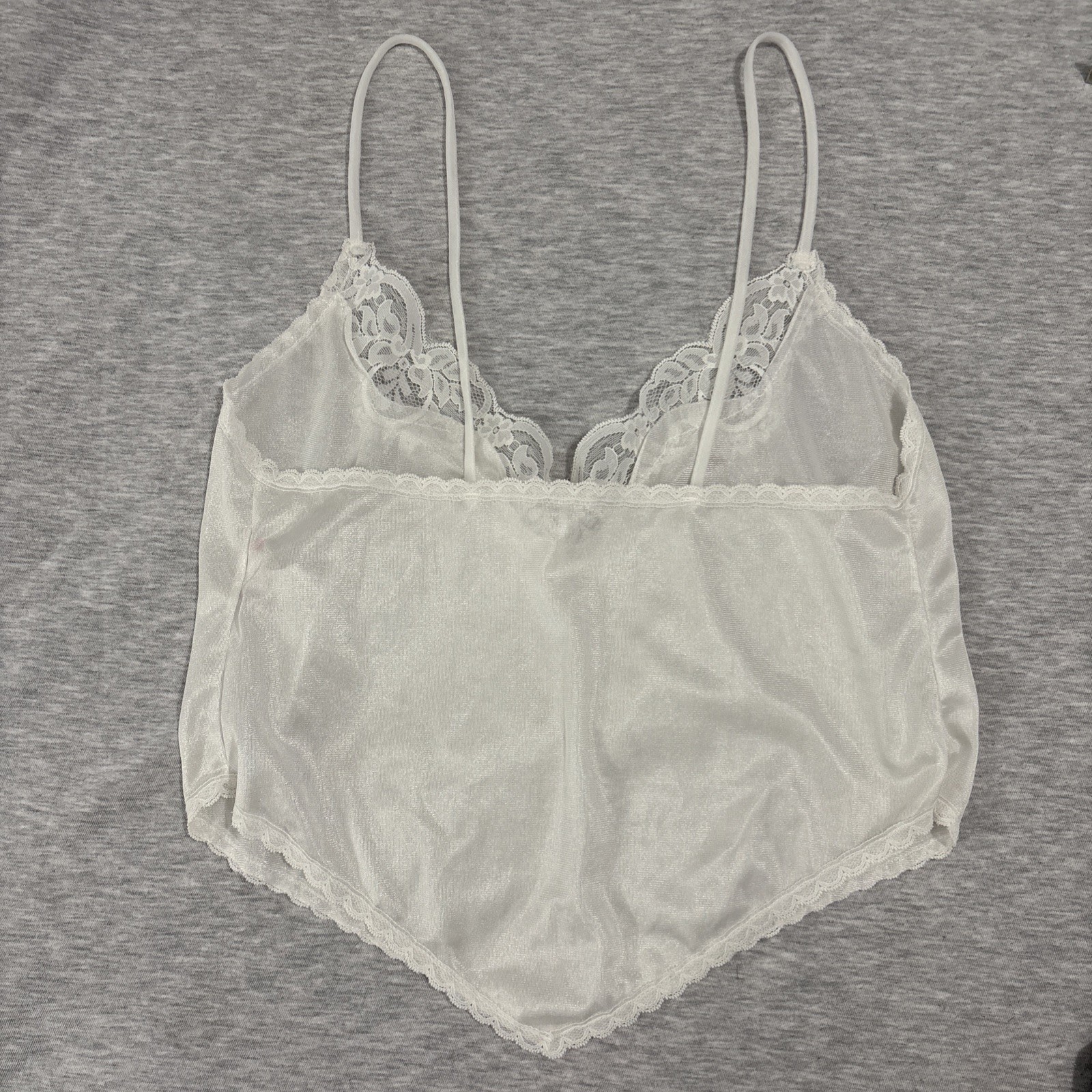 Vintage Lady Desiree Nylon Lace Camisole Womens Small Whimsy Dainty