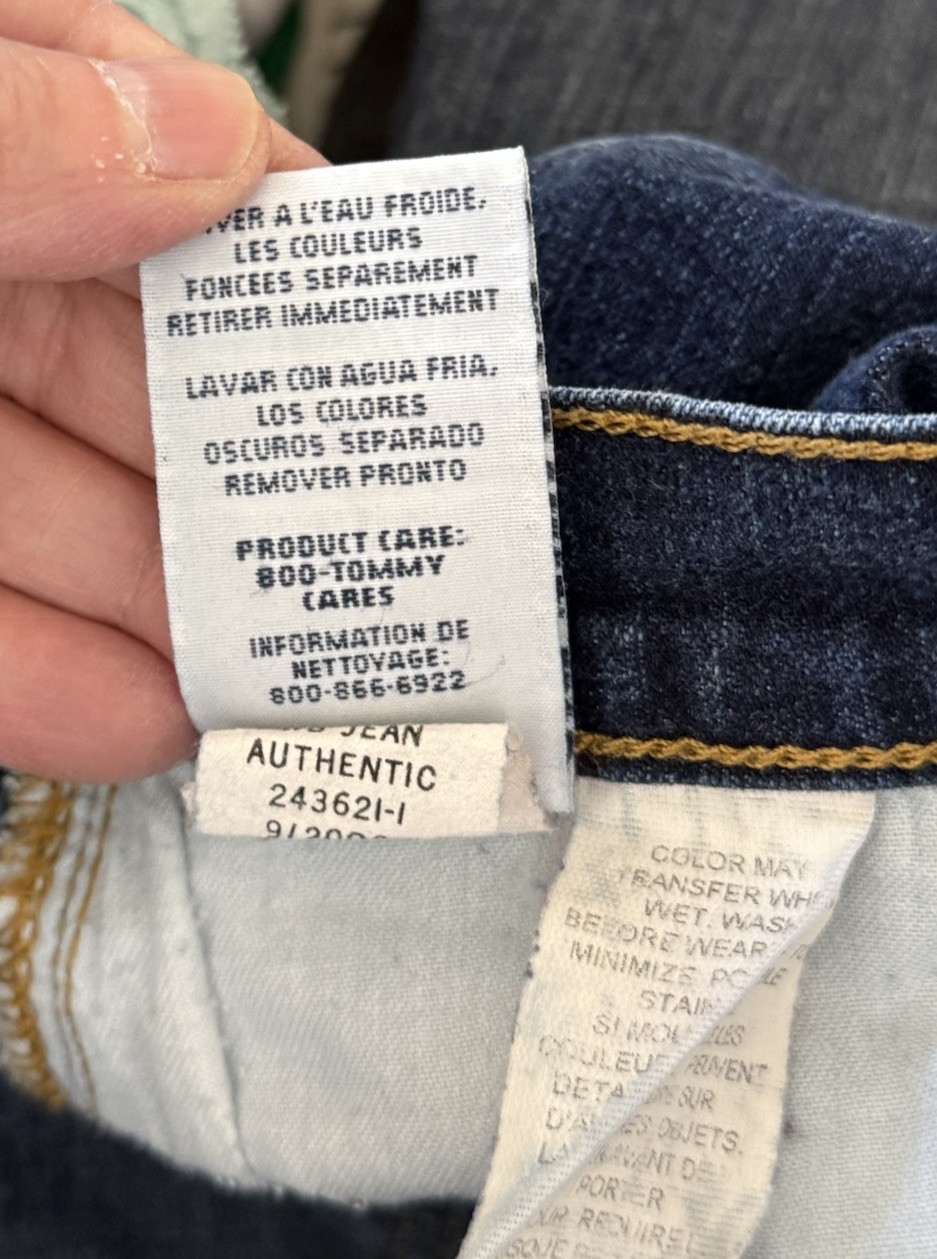 Tommy Jeans Womens Size 11/31 Jeans Vintage Logo Slight Boot 5 Pocket Classic