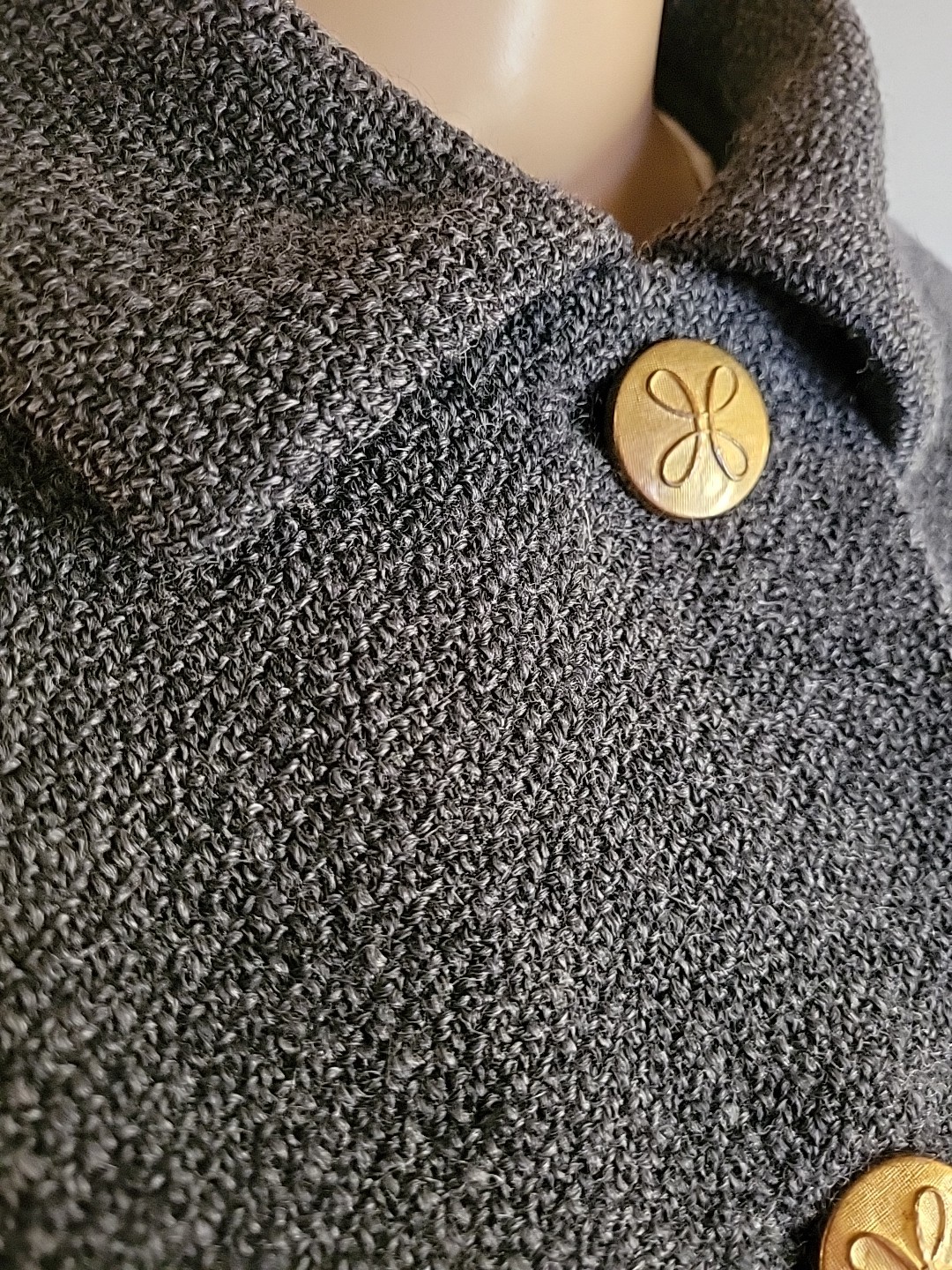 Vtg Sycamore De Jongs 100% Pure Wool Coat Made In USA Gray Approx Size Sm – M*