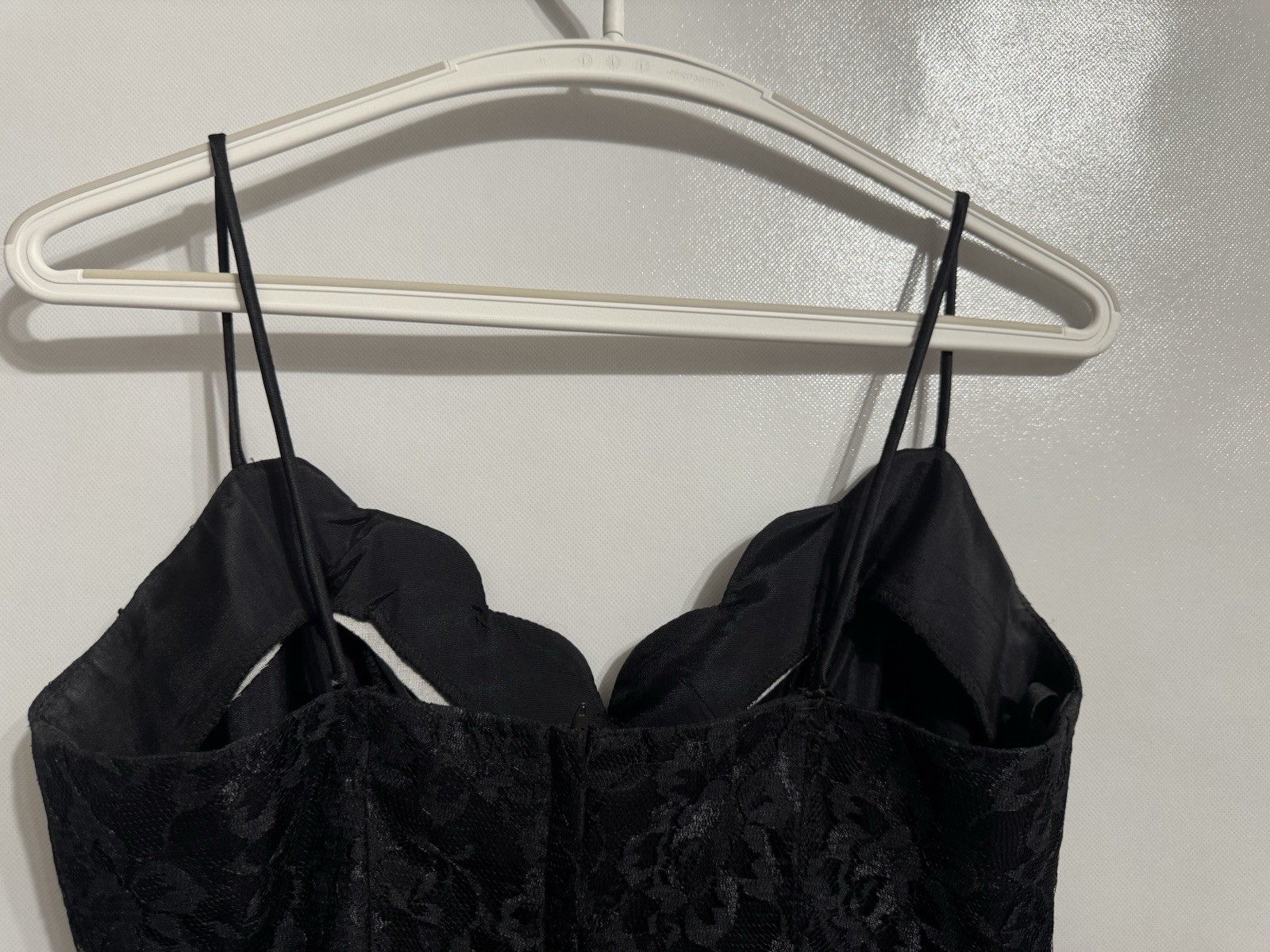 LA Glo Size 11/12 Vintage 90s Sexy Black Lace Cocktail Party Dress Whimsygoth