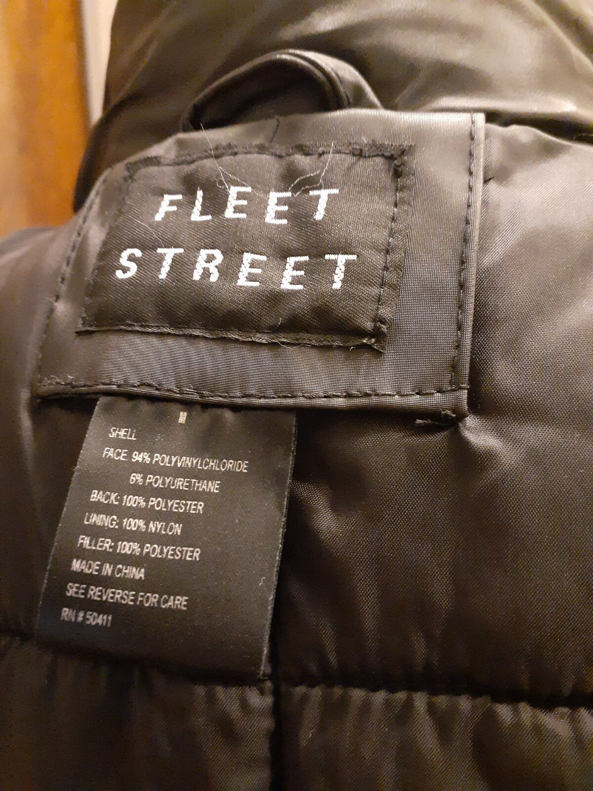 Vest Liner Black Winter/Fall Vintage Brand: „Fleet Street” Size M