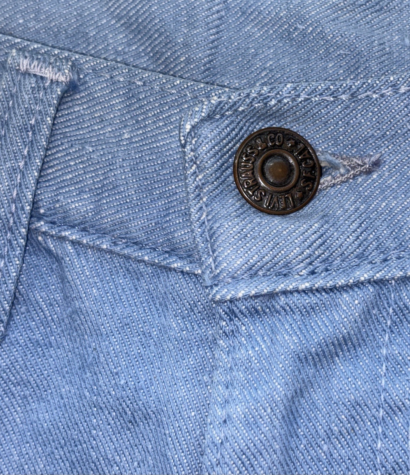 Rare VTG 60s LEVI’S For Her Size 28 Hot Shorts White Tab with Big“E” Gripper Zip